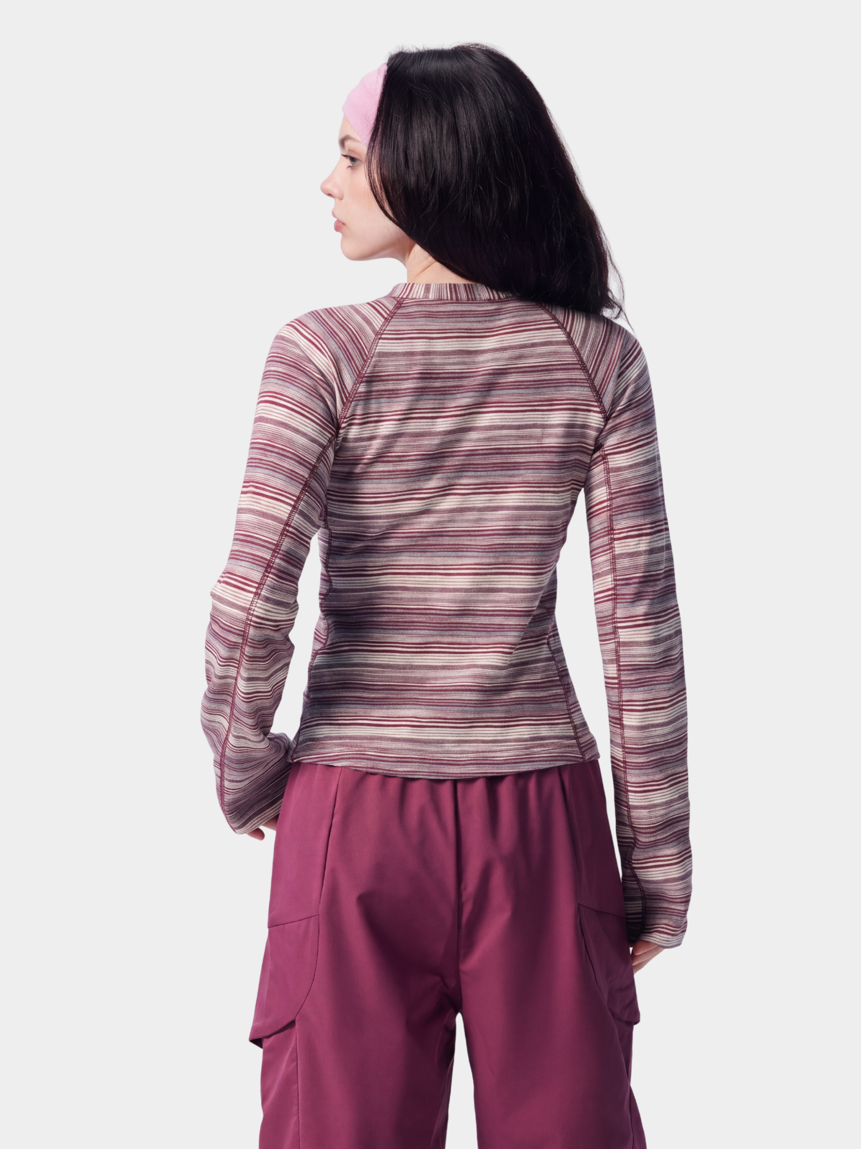 FitDrift - Women's Soft Breathable Slim-Fit Striped T-Shirt