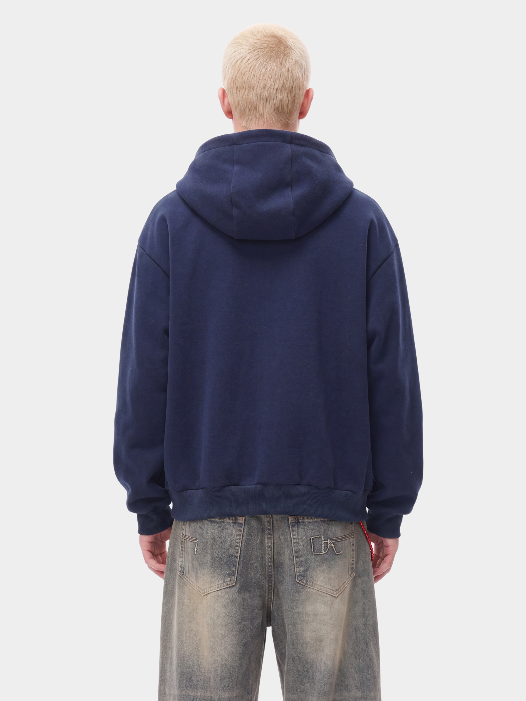 NeckVeil - Men's Contrast Color High Neck Zip-Up Jacket