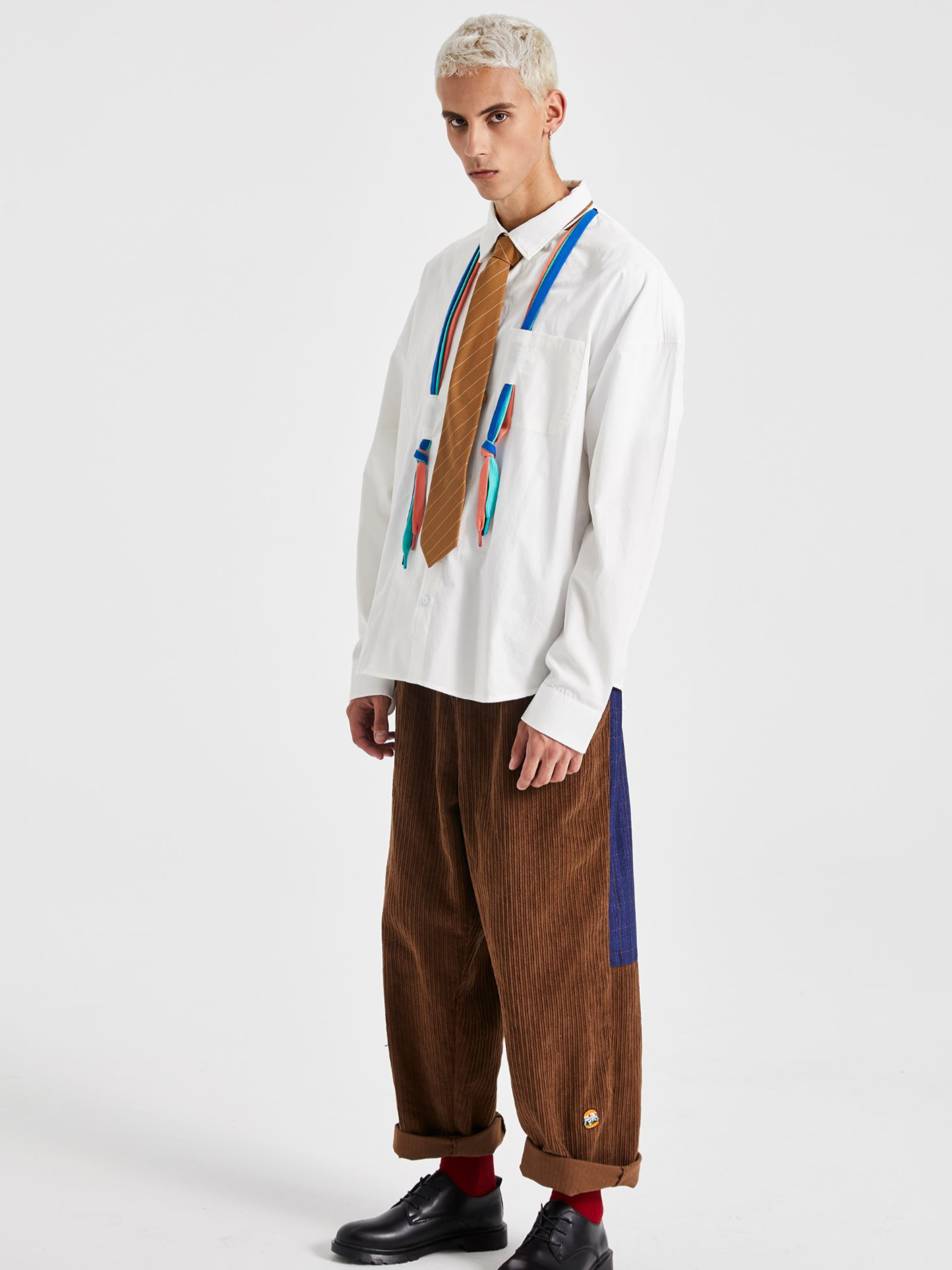 CougarLife - Colorful Woven Tape Long-Sleeve Shirt