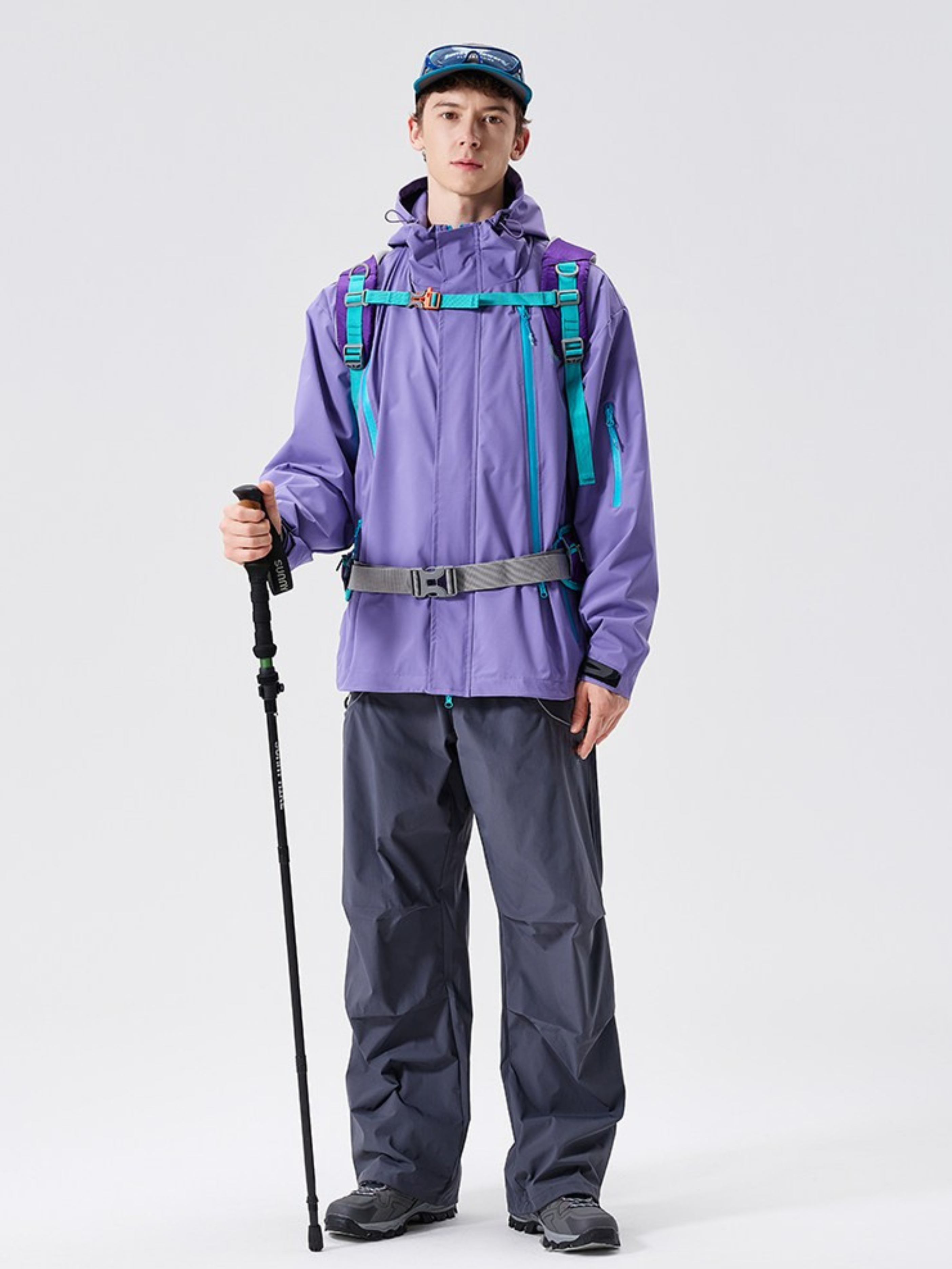 Nightpath - Unisex Water-Repellent Windproof Utility Shell Jacket