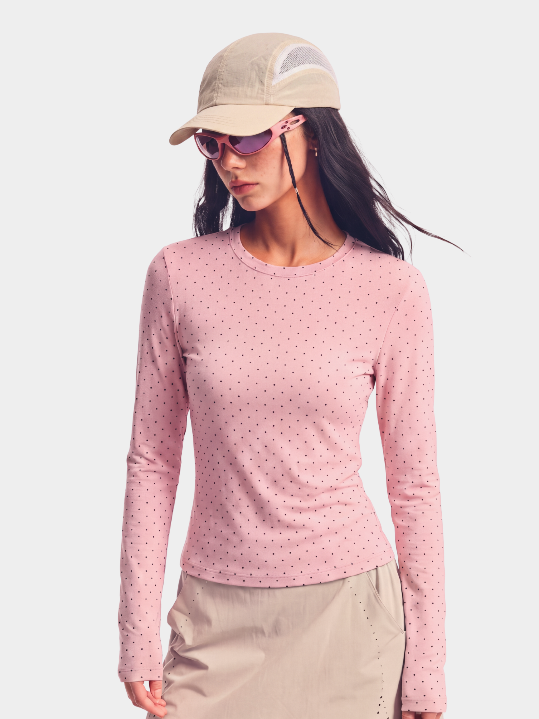 PaleGrid - Women's Moisture-Wicking & Breathable Slim Fit Long Sleeve T-Shirt