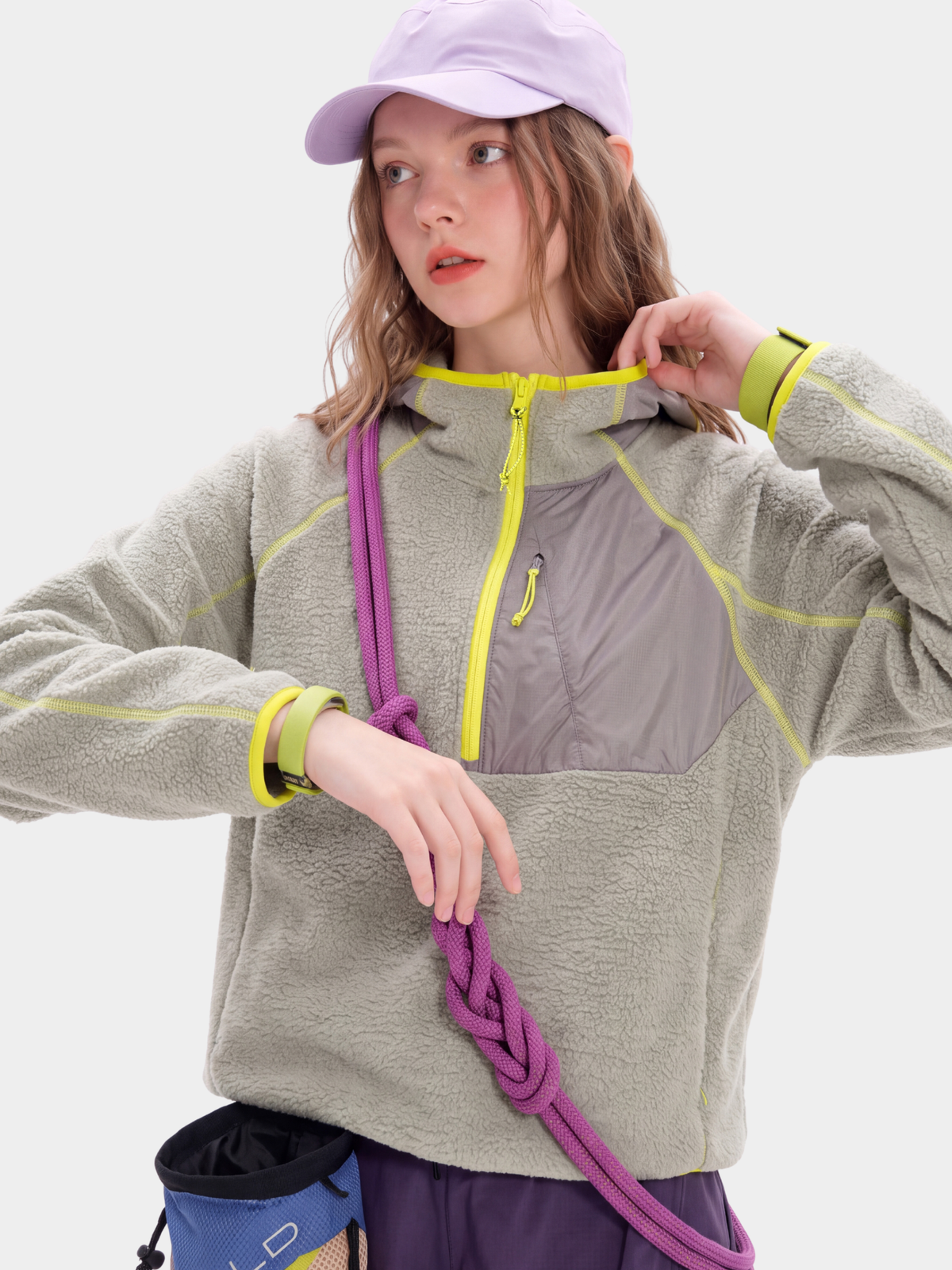 LiteDrift - Unisex Lightweight Textured Fleece Hooded Sweatshirt