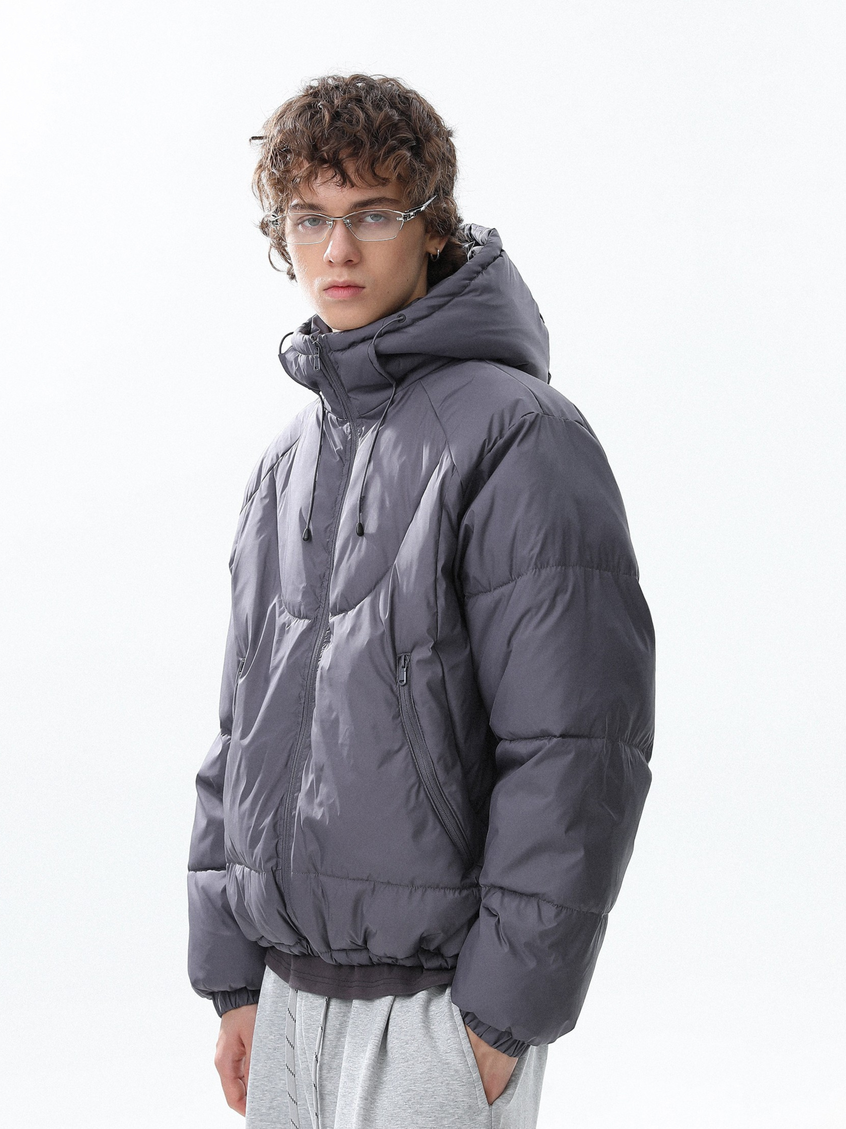 Trailcraft - Unisex Solid Color Quilted Loose Padded Jacket