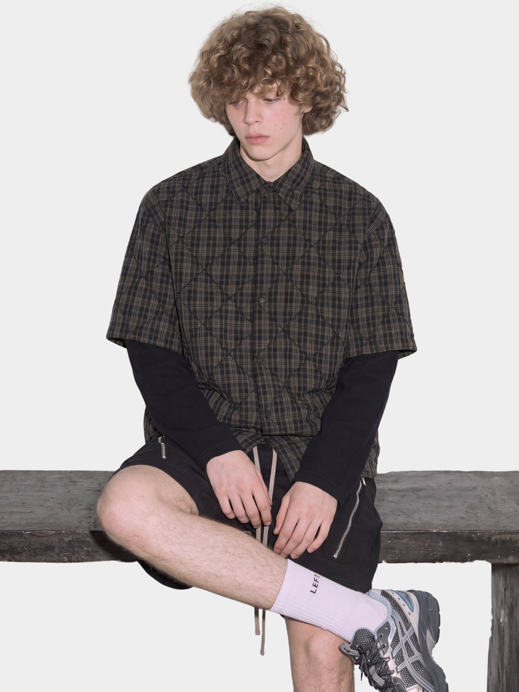 WaterPod - Men's Layered Plaid Relaxed Shirt