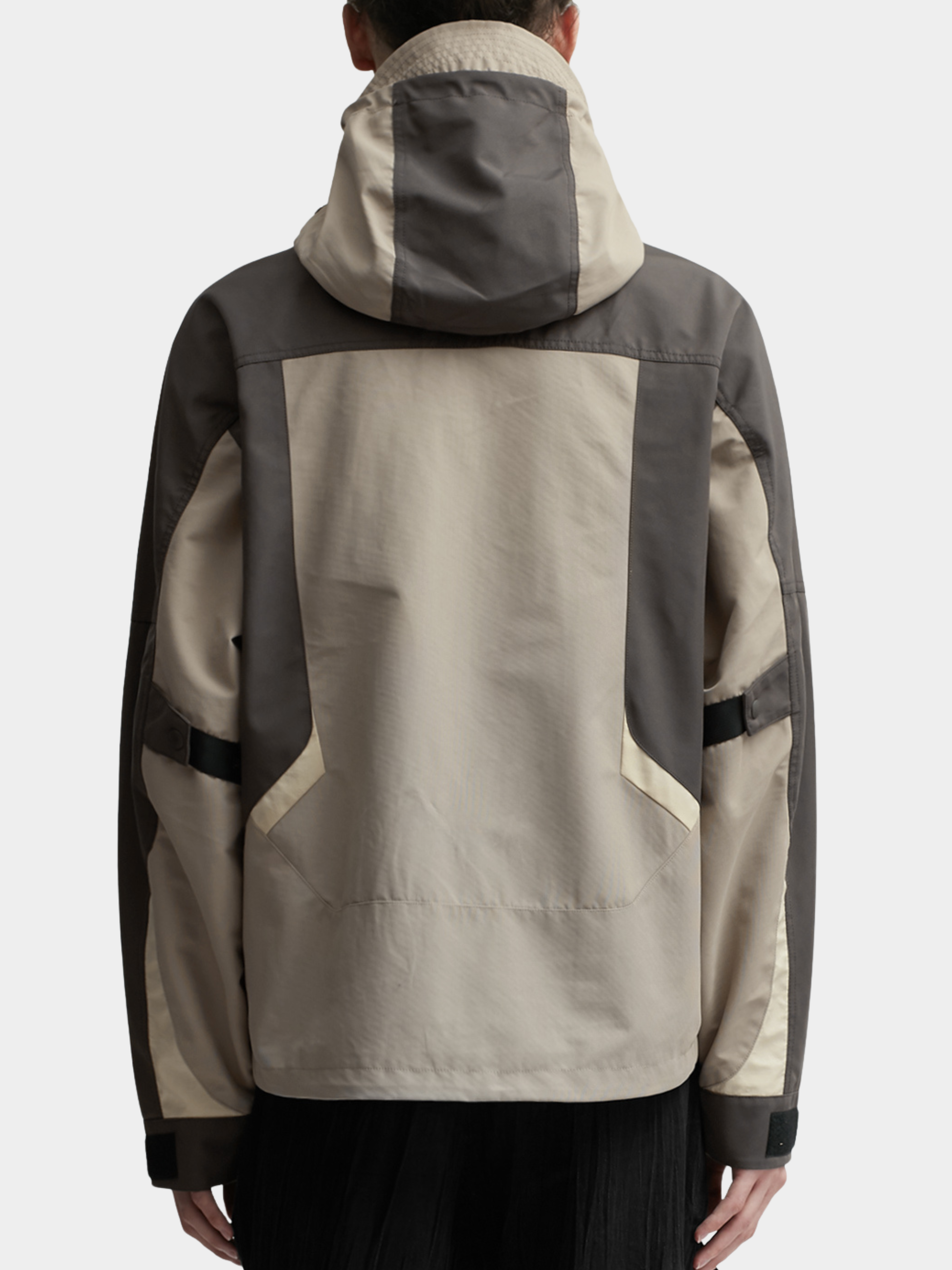 CampMat - Men's Multi-Pocket Utility Color-Block Hooded Jacket