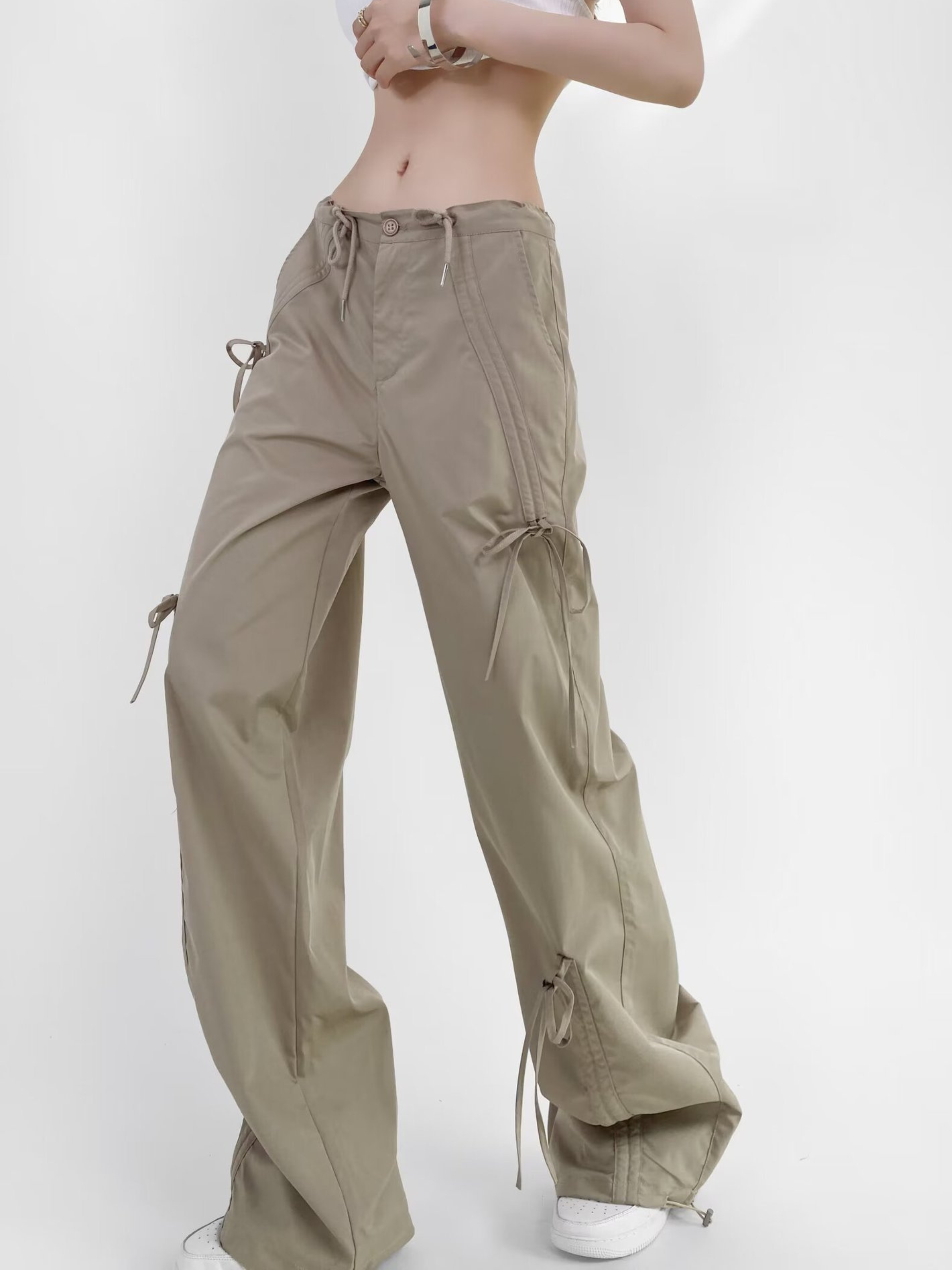 WolfBoard - Women's Bow-Tie Drawstring Quick-Dry Cargo Pants
