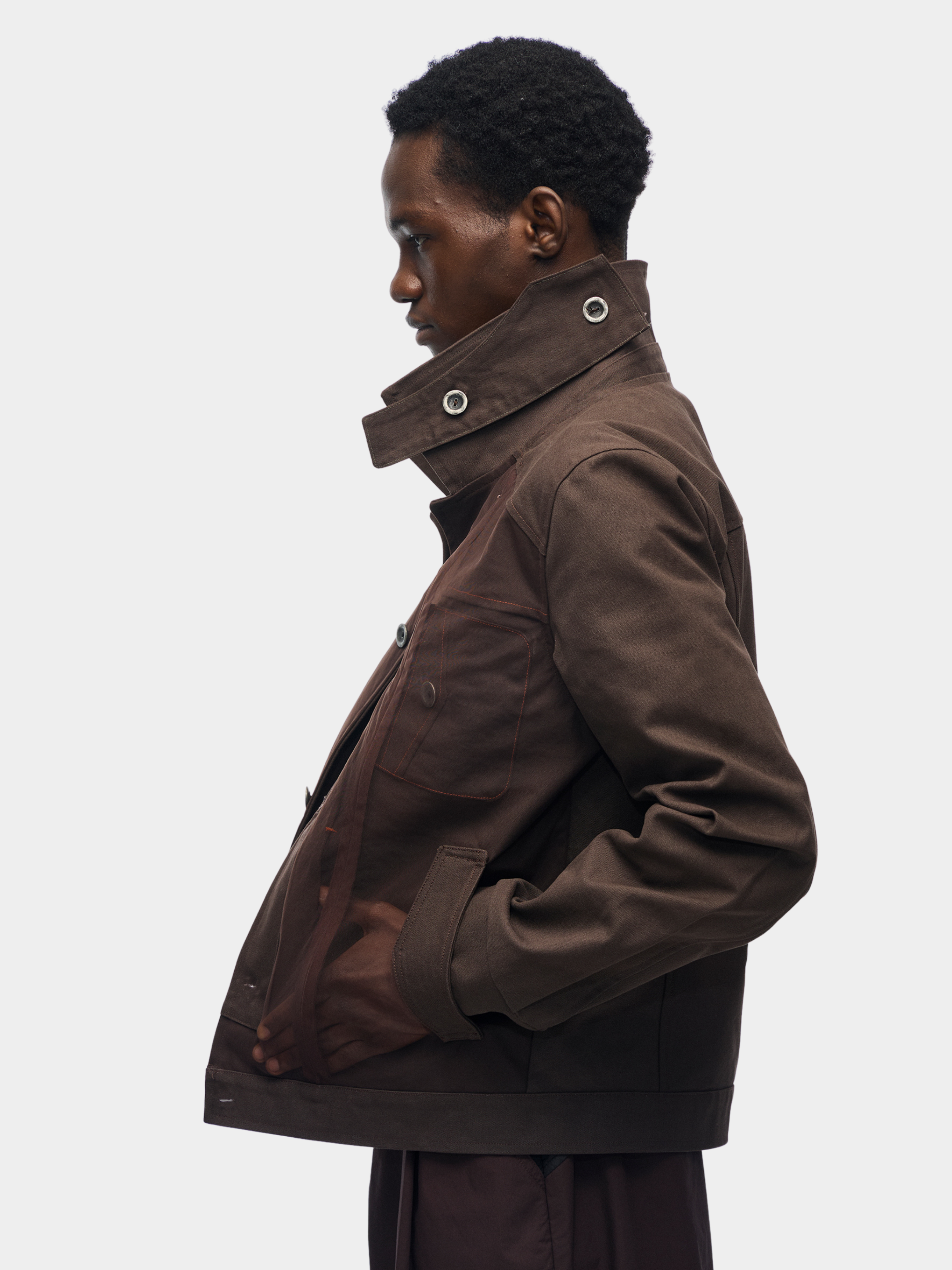 CampChair - Men's Canvas Stand Collar Jacket GONGGAR SPORTS