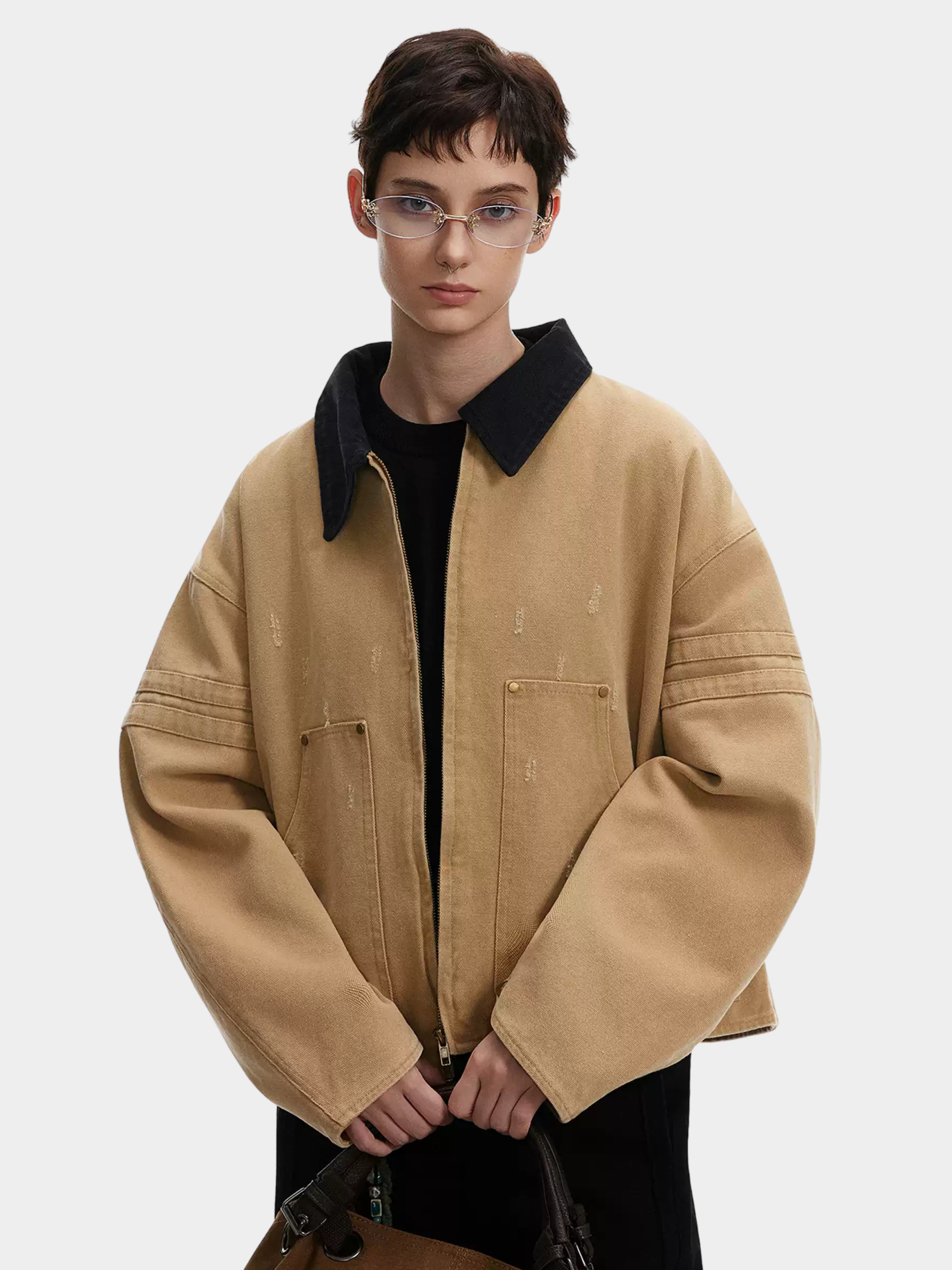 CougarDash - Unisex Washed Barn-Style Utility Jacket