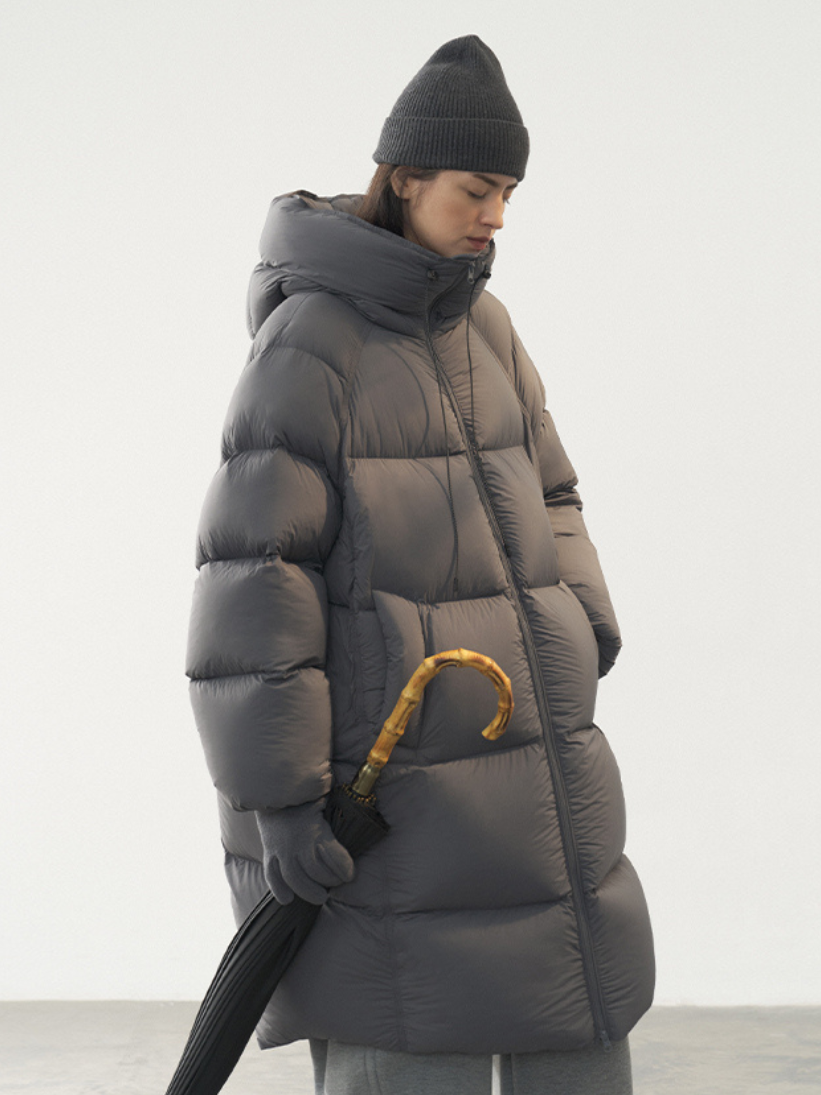 Glacier - Women's 90% White Duck Down Over-Knee Down Jacket