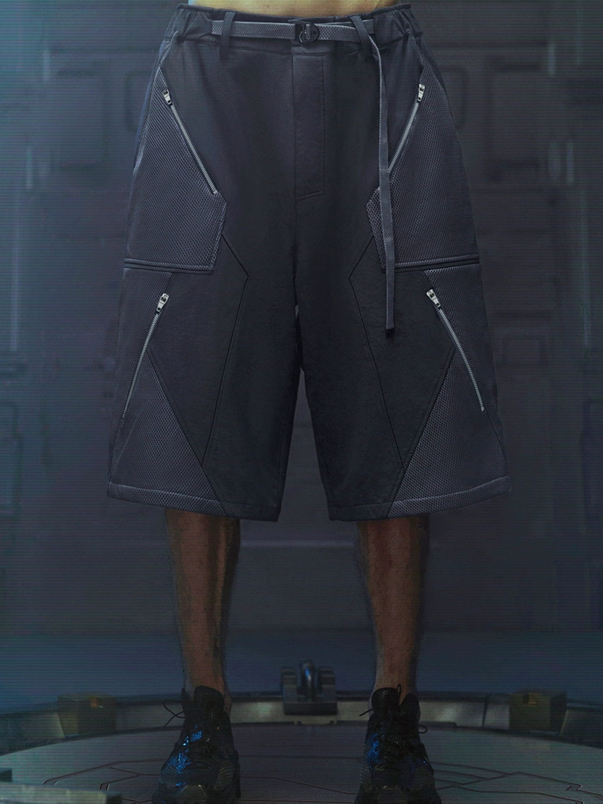 BlazeFlask - Men's Cyberpunk Loose Shorts GONGGAR SPORTS