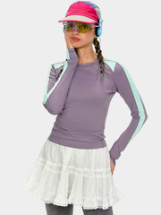 Cragdash - Women's Low-Rise Lace-Trim Puffy Mini Skirt