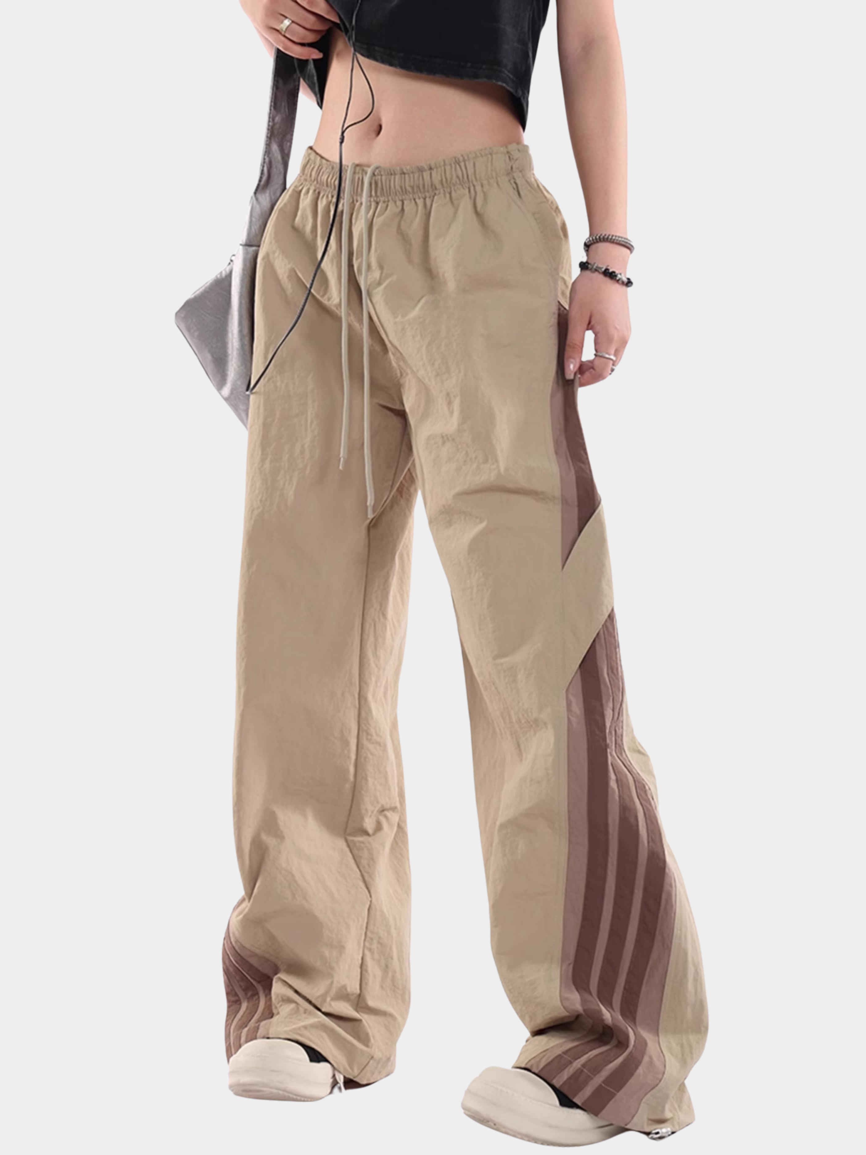 FrostCore - Unisex Wide-Leg Striped Casual Track Pants