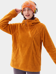 LiteMist - Unisex Lightweight Textured Fleece Half-Zip Sweatshirt