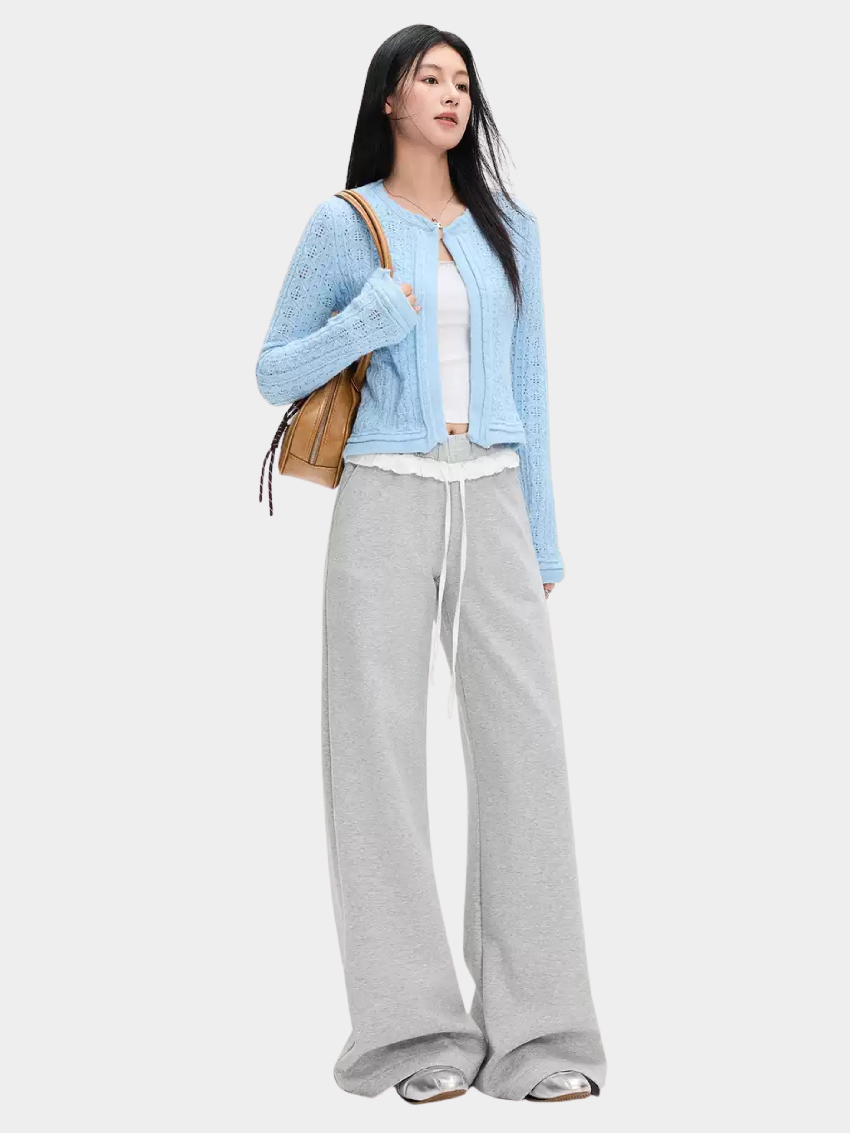 StoneDash - Women's Contrast Trim Stretch Flared Pants