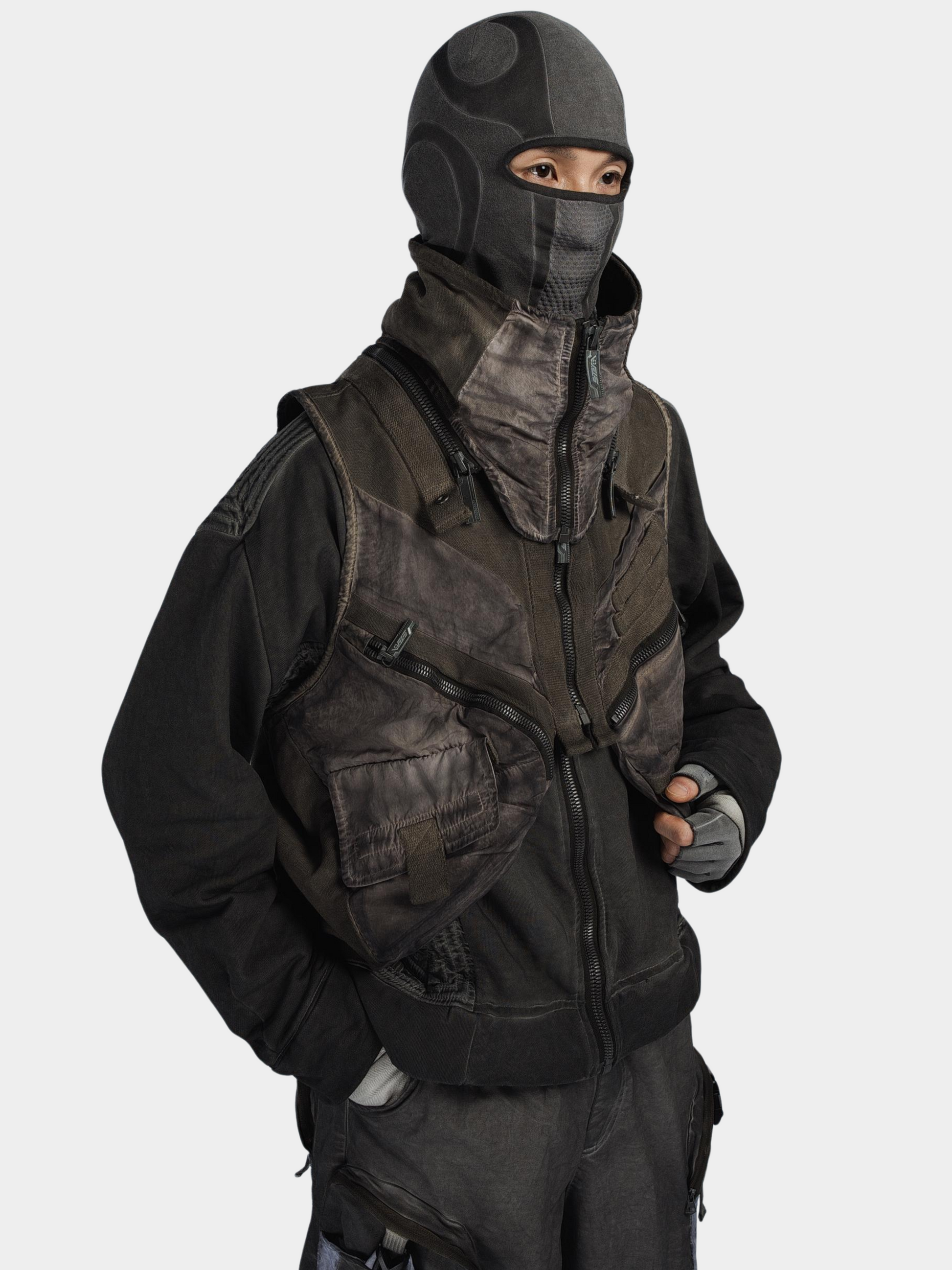 FlexCanopy - Unisex Asymmetric 3D Pocket Detachable Vest GONGGAR SPORTS