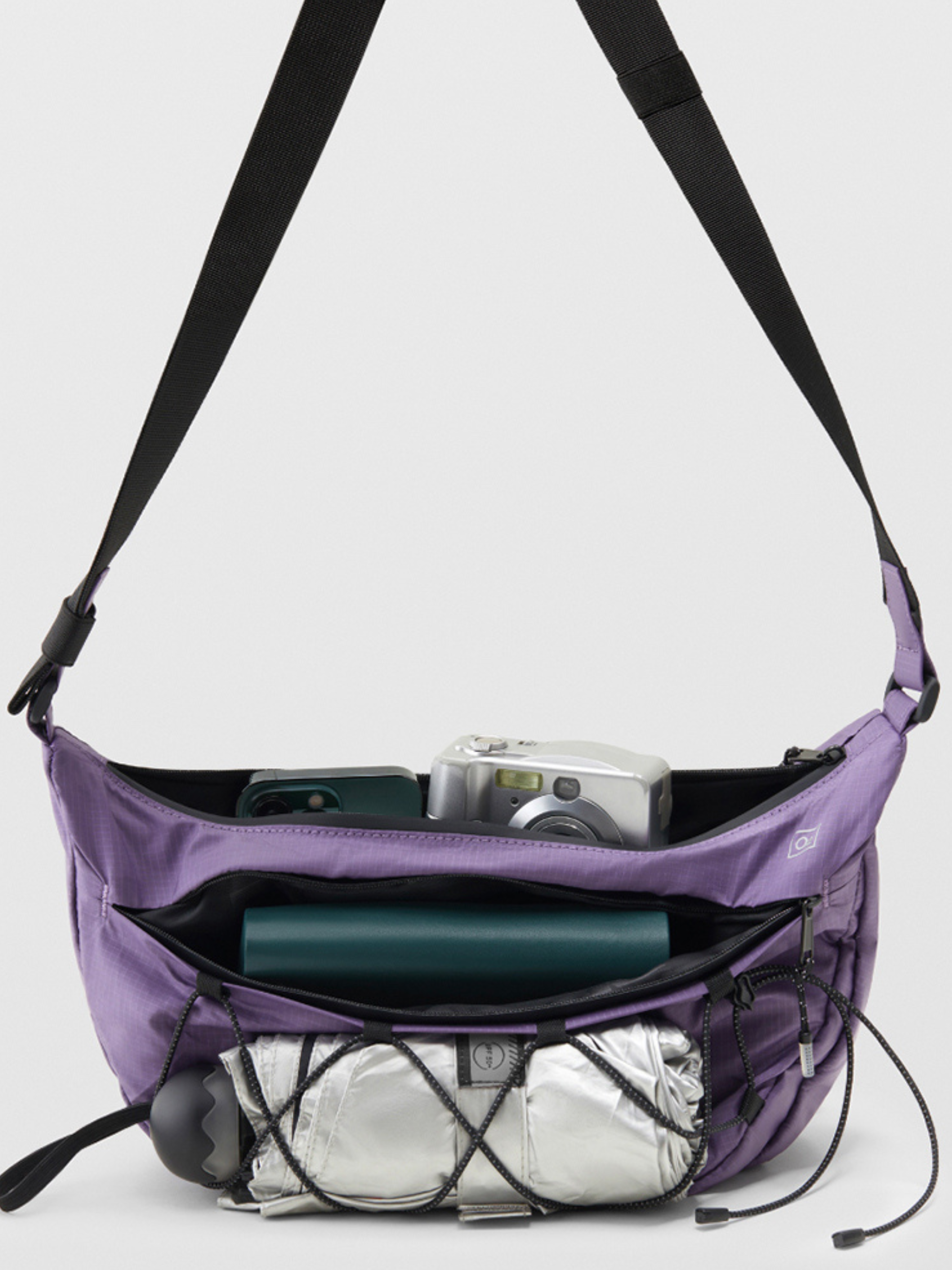 Dunebluff - Portable Crescent Canvas Crossbody Waist Bag