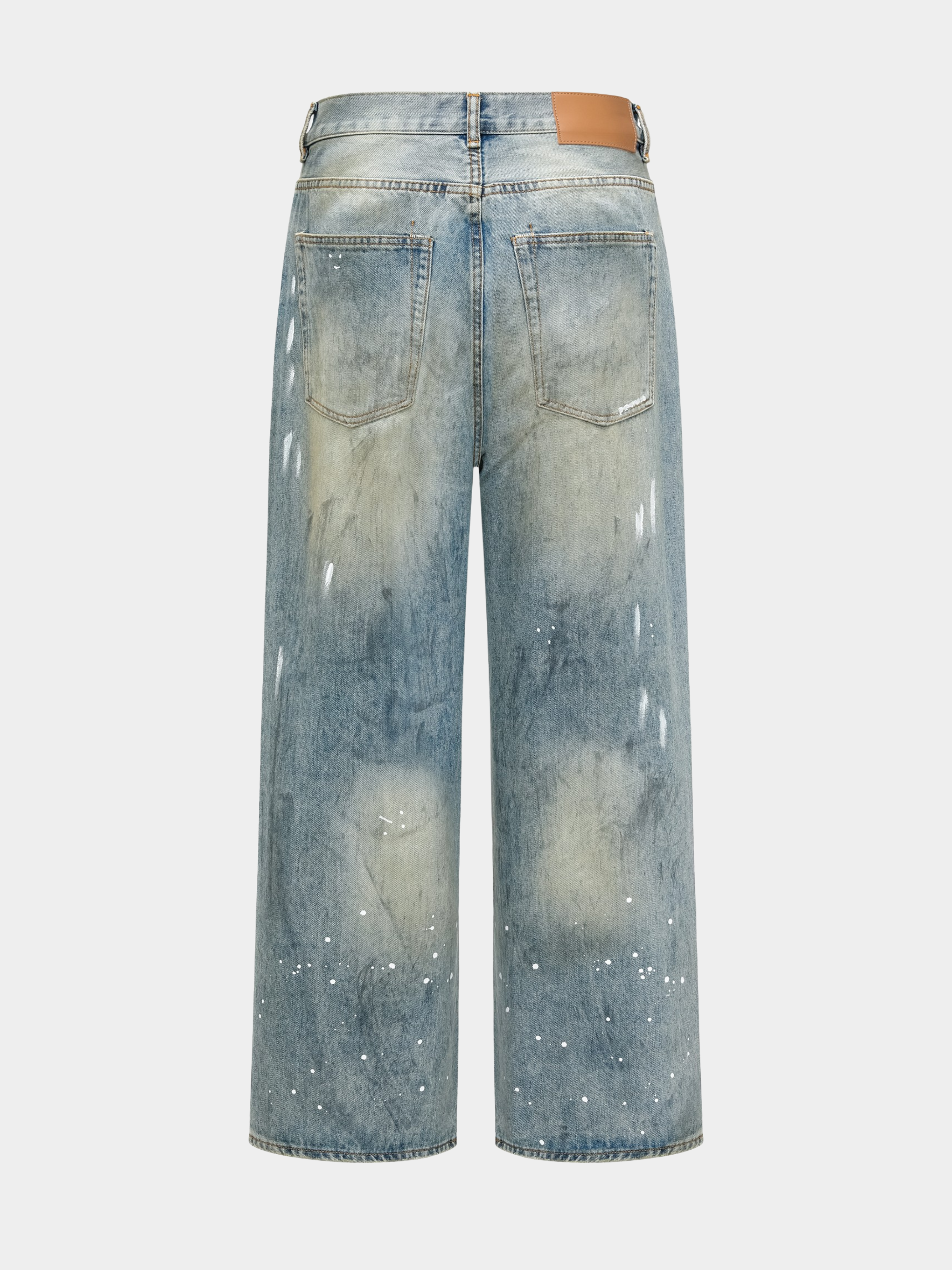 DryClip - Men's Paint-Splatter Distressed Denim Jeans