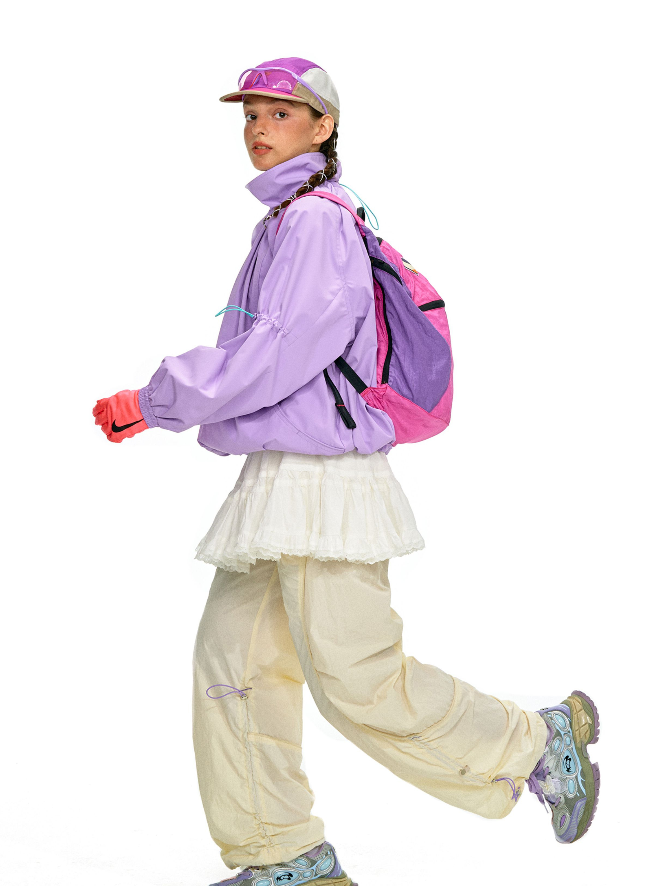 ShadowMode - Women's C6 Water-Repellent Bubble Collar Ruched Jacket