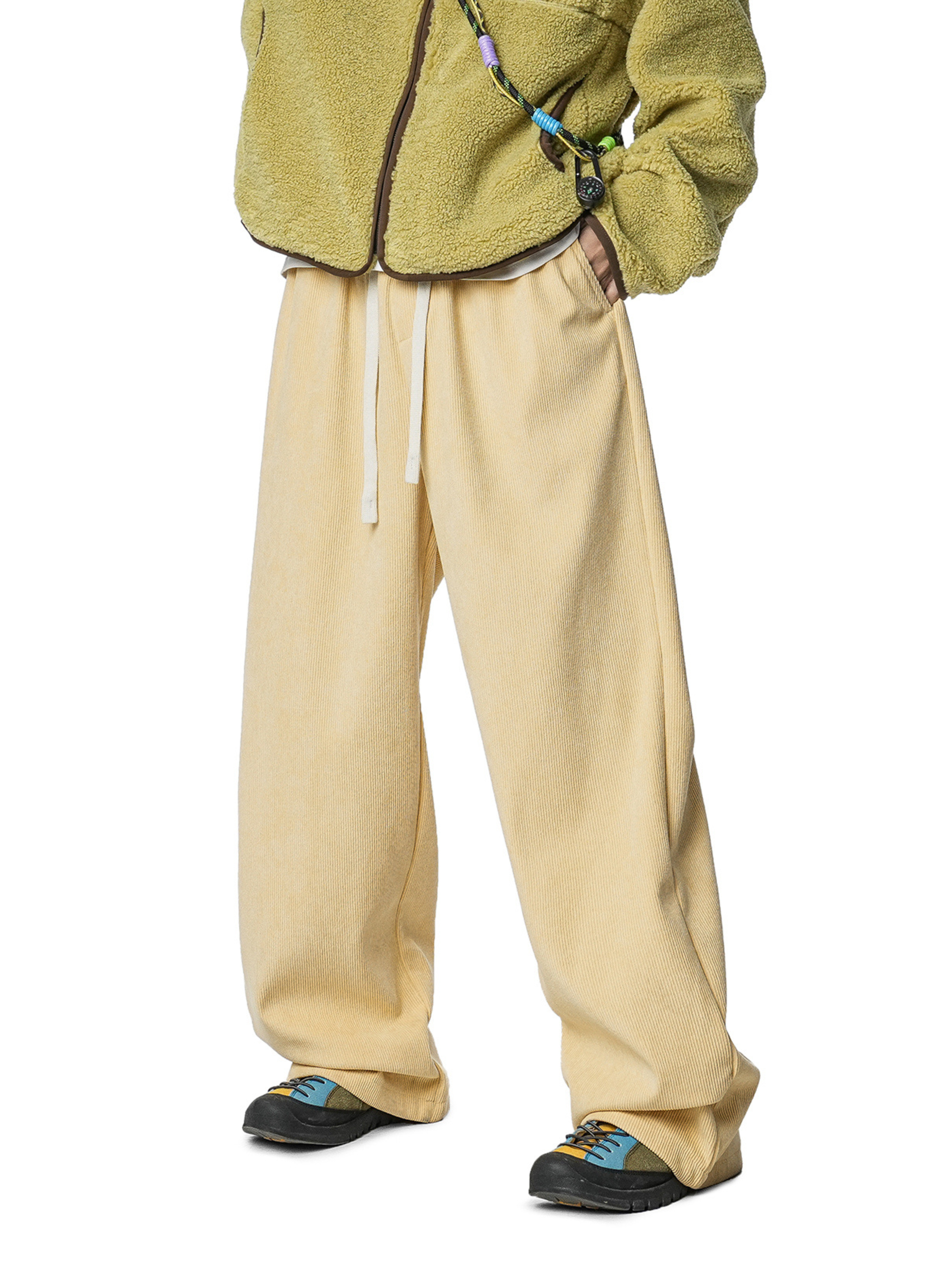 Shadewood - Women's Loose-Fit Corduroy Straight Pants