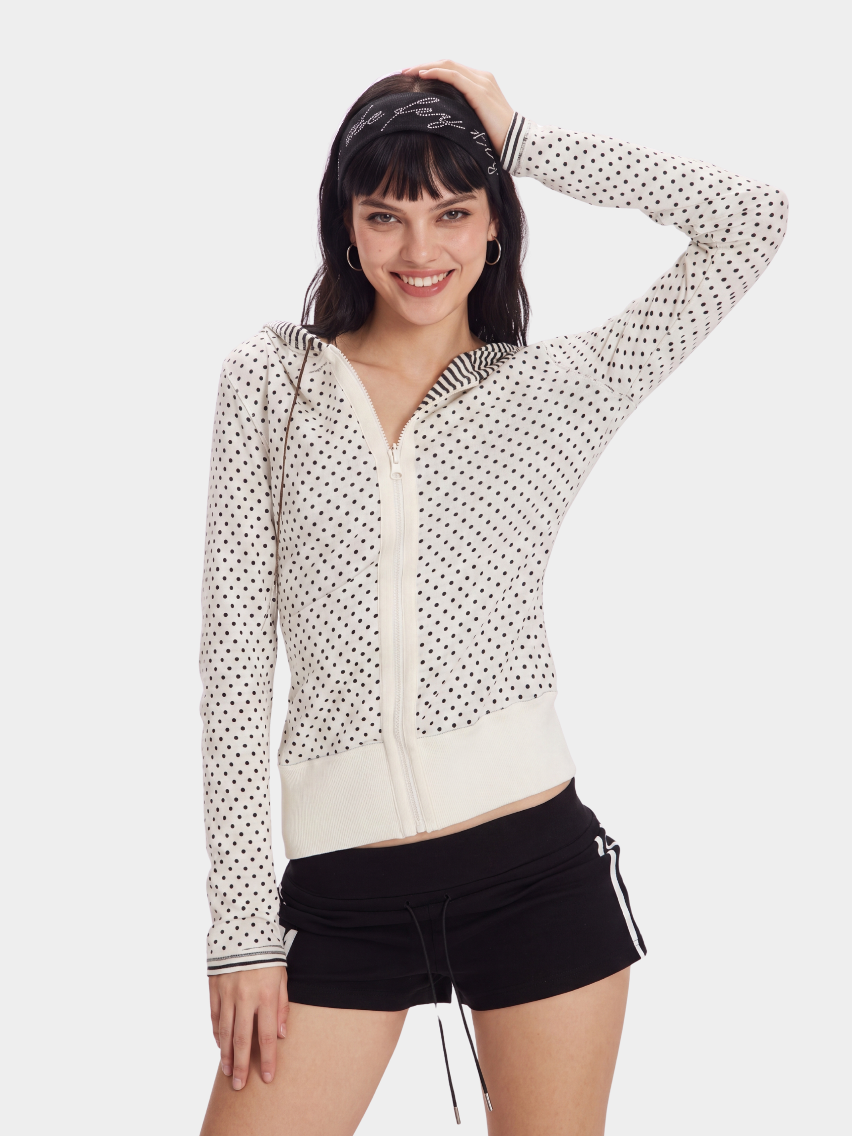 FlipStripe - Women's Reversible Stripe & Spot Print Jacket
