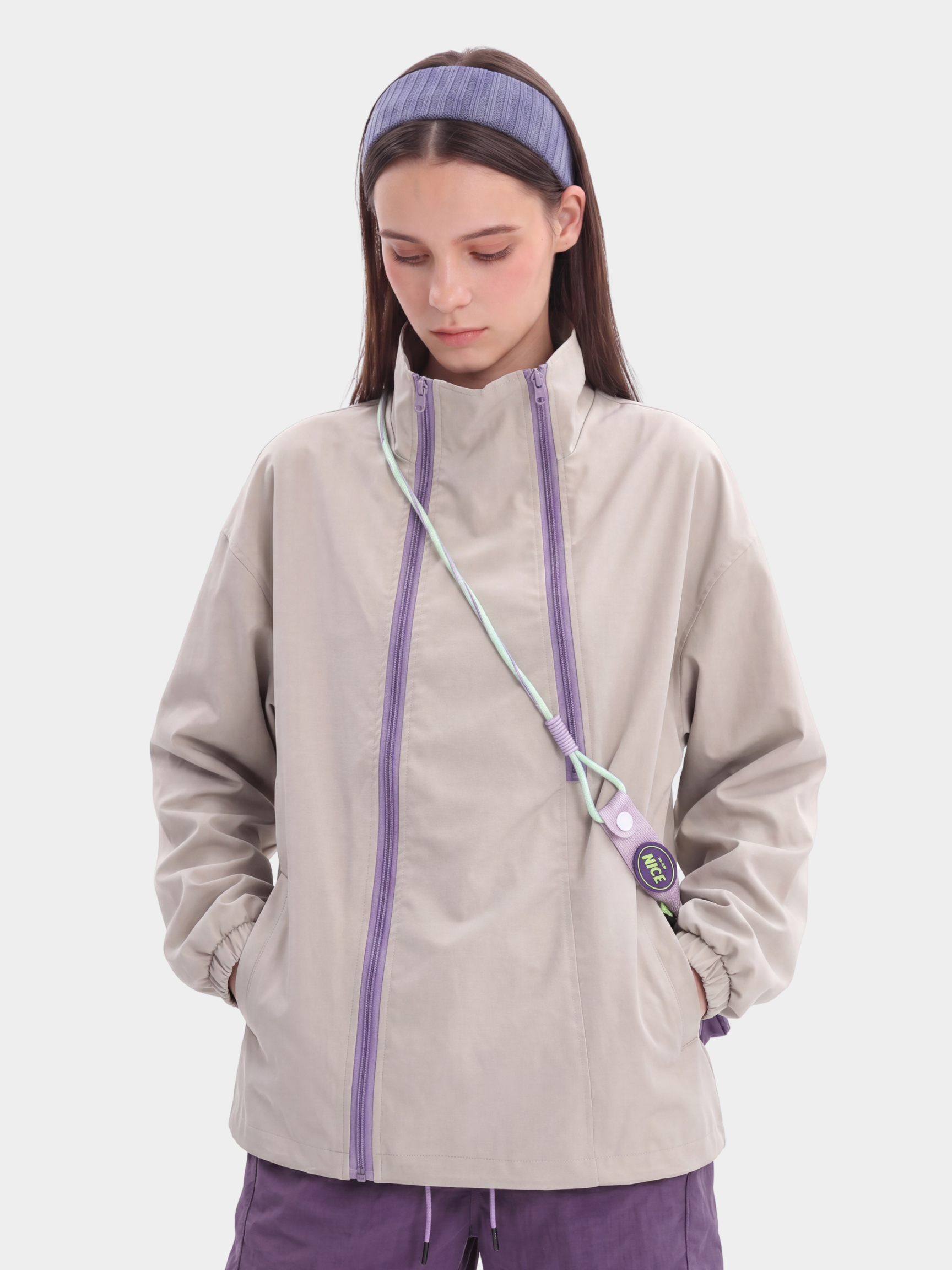 GlowJack - Women's Utility Zip-Up Stand Collar Jacket