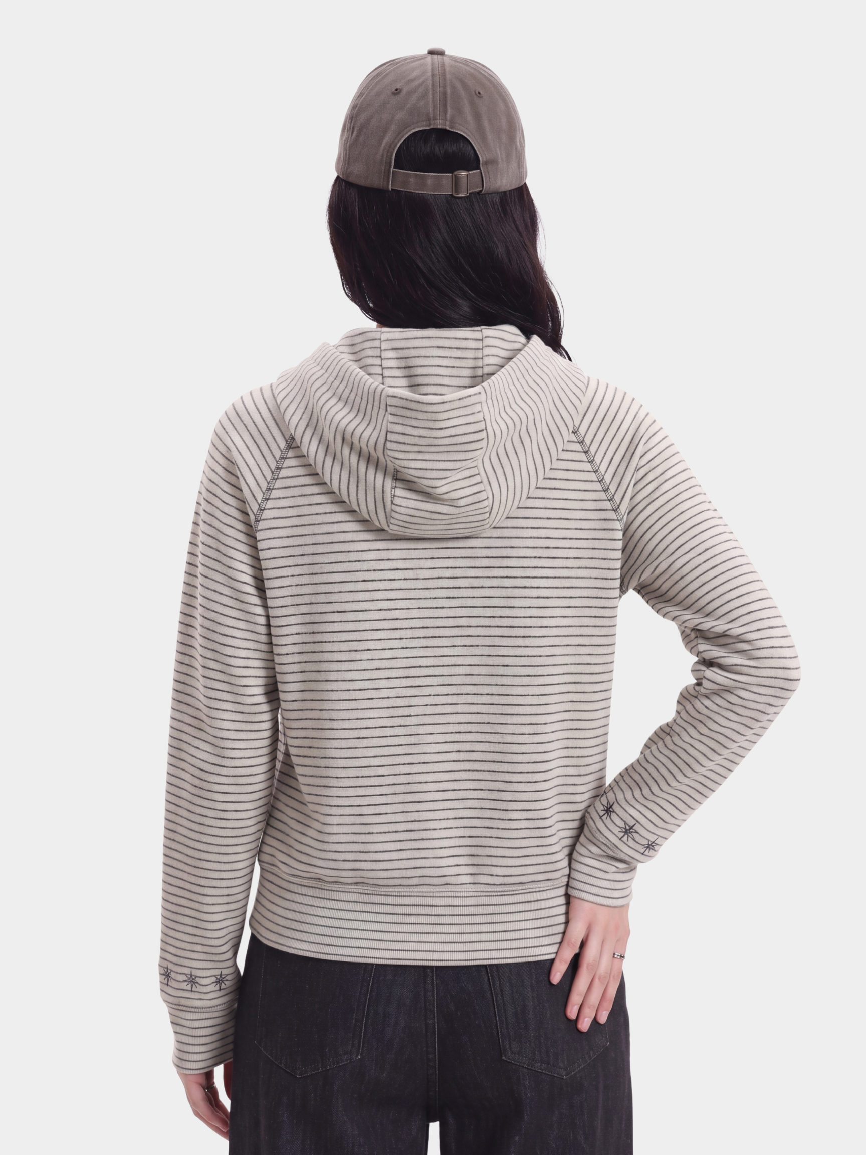 HushLine - Women's Striped Soft Zip-Up Jacket