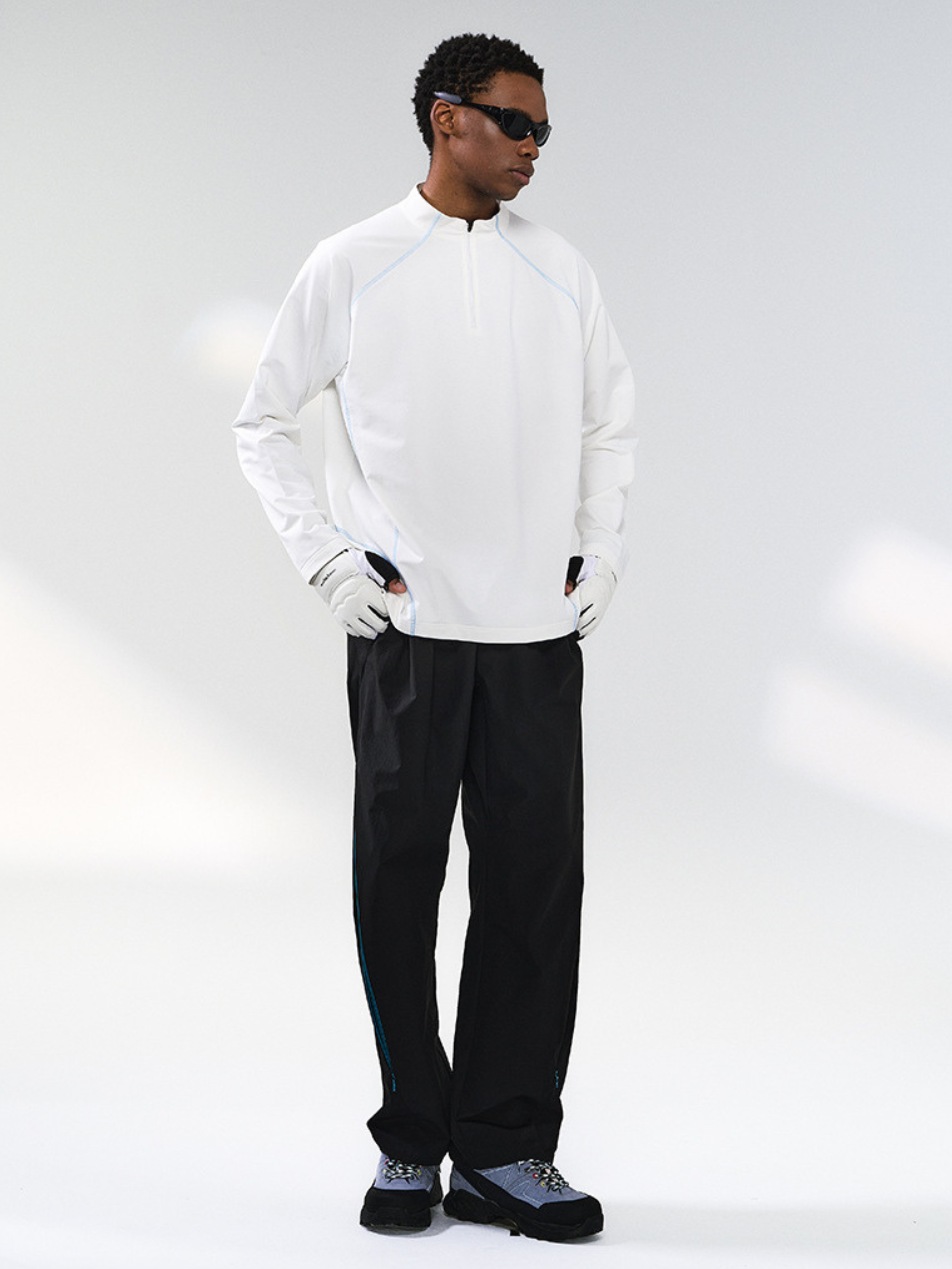 HeatCoat - Men's Windproof High-Neck Half-Zip Base Layer