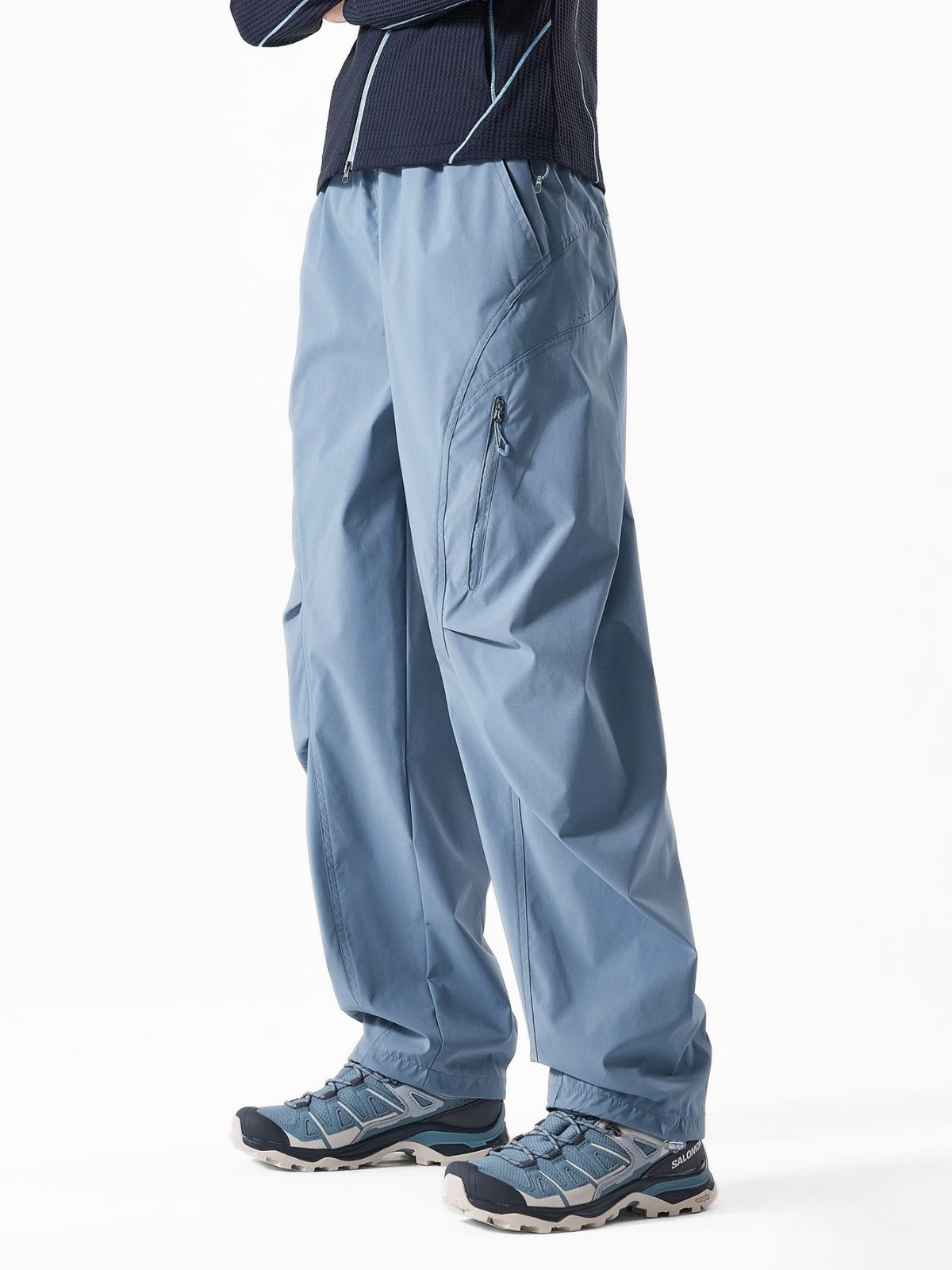 EchoWall - Water-Repellent Wind-Resistant Color-Block Paratrooper Pants
