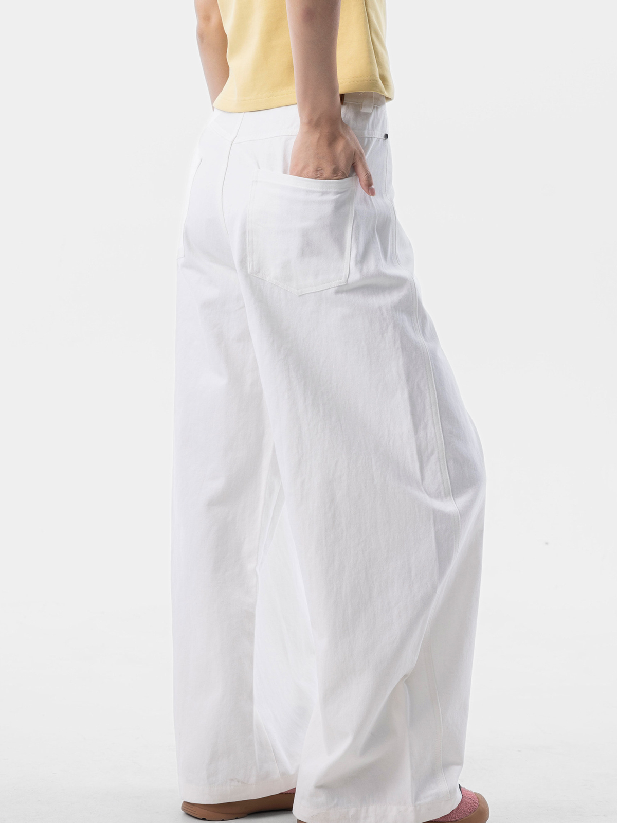 EchoLine - Unisex Natural Drape Cotton Straight-Leg Relaxed Pants
