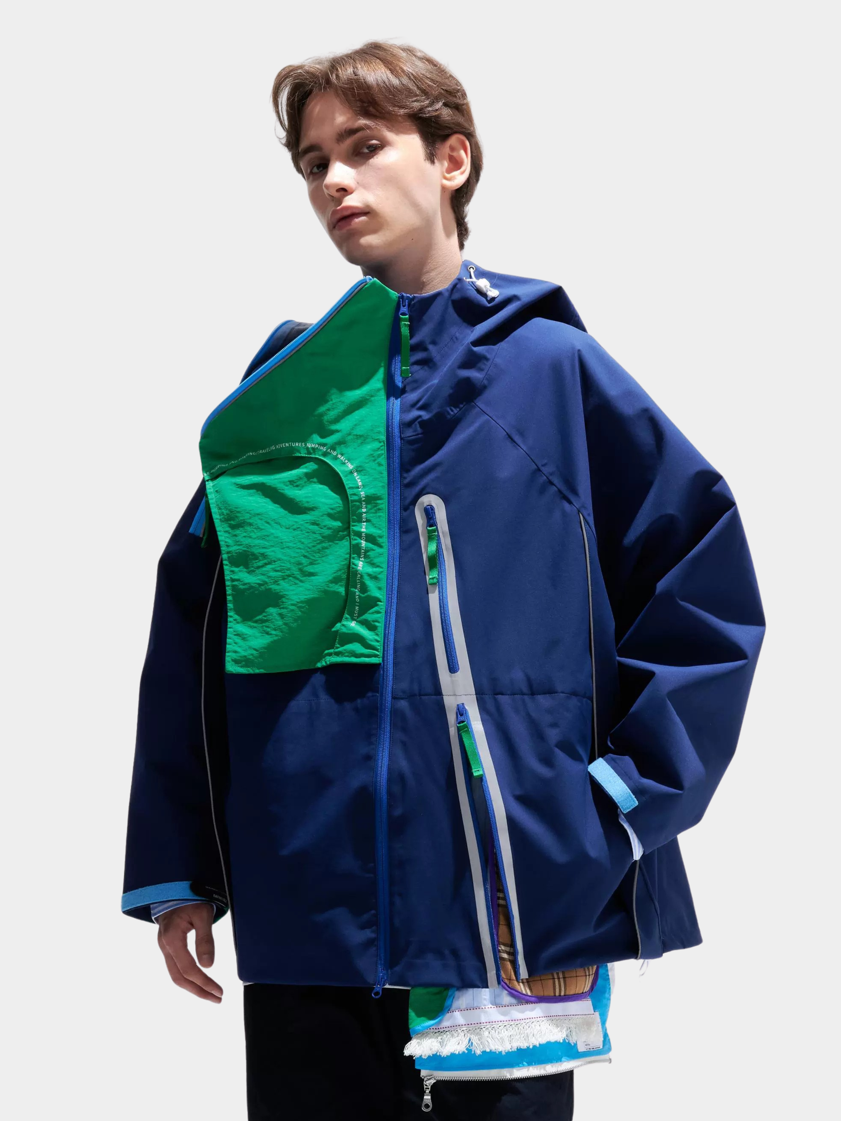 HeatGlove - Unisex Color-Block Layered-Hem Teflon® 3-Proof Jacket