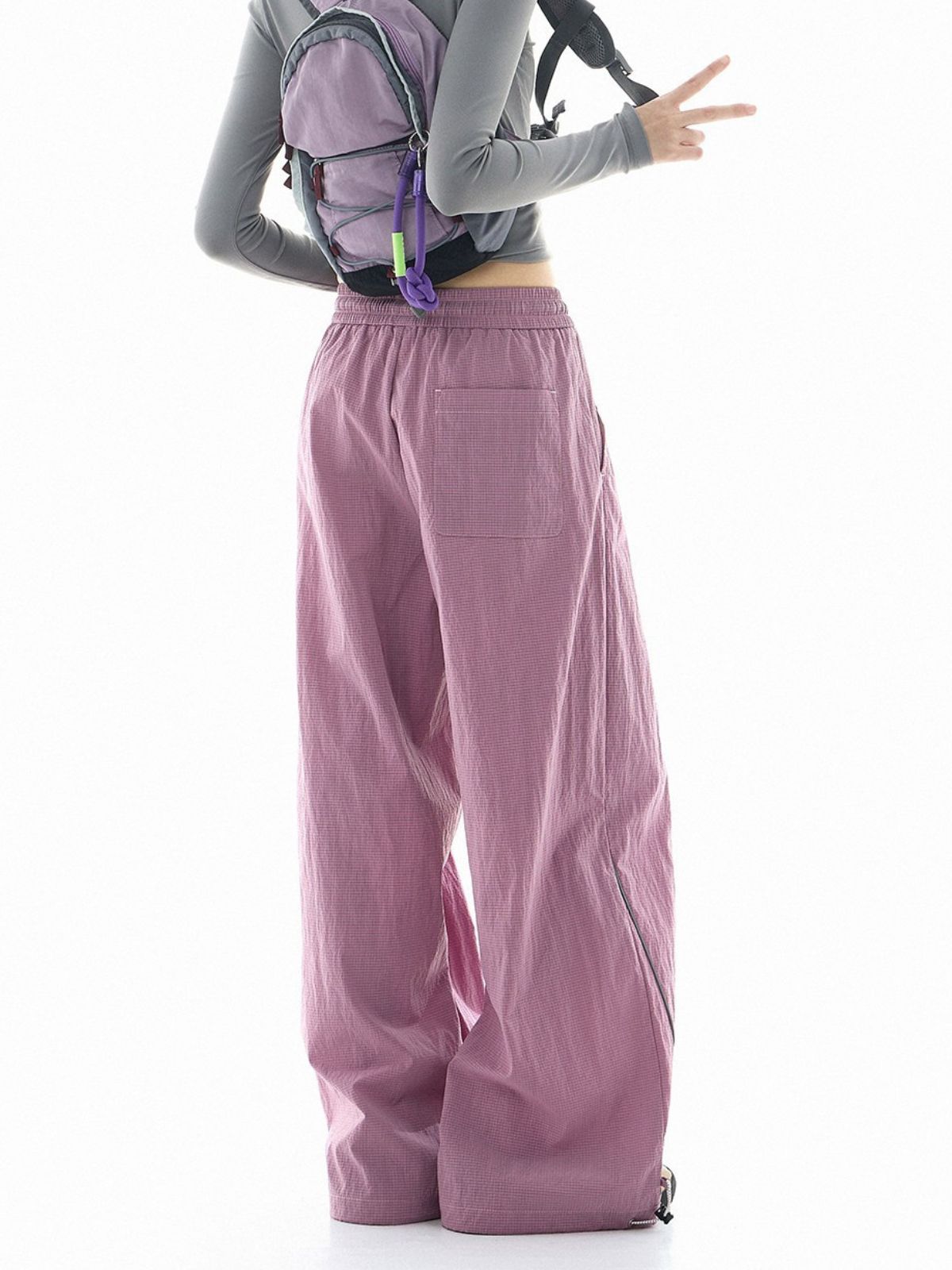 Shadetrek - Unisex Lightweight & Reflective Color-Block Wide-Leg Pants