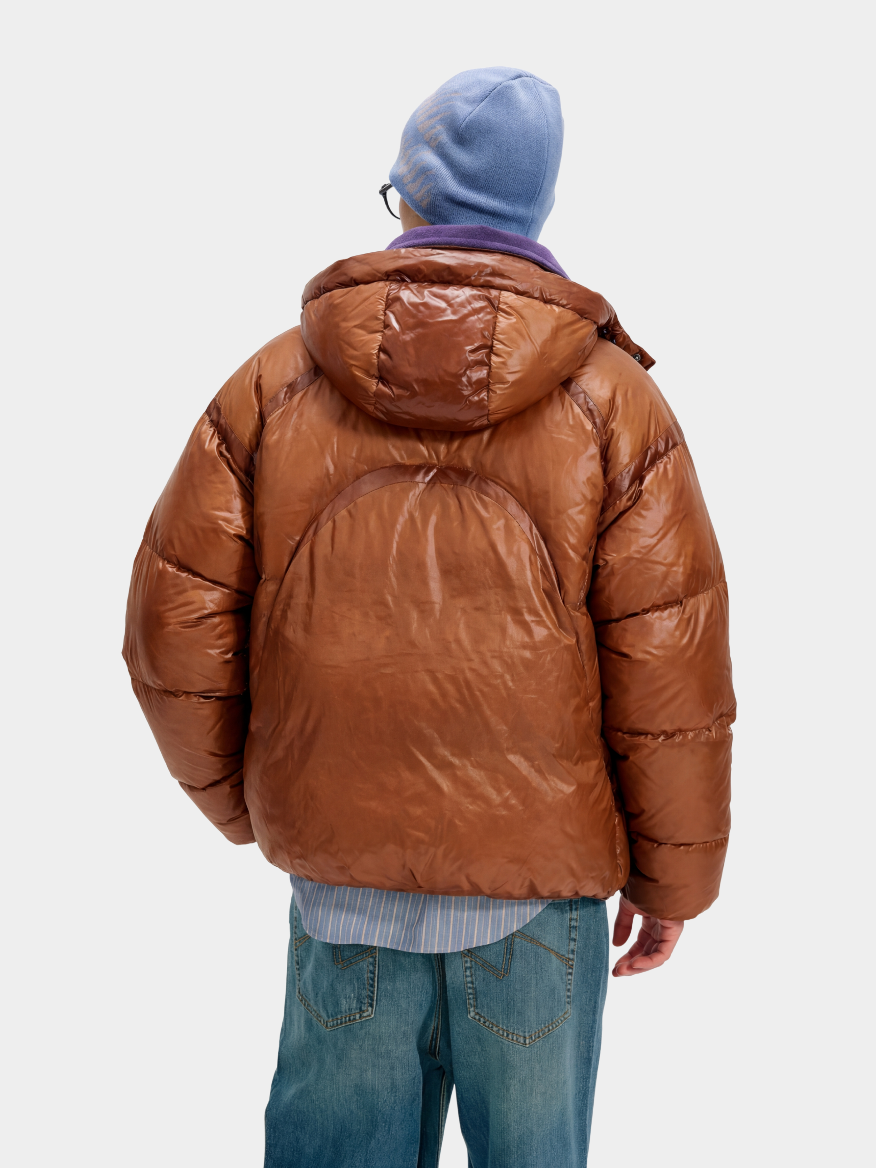 ヘイト　スカジャン　バーガンディ AshEdge - 8K Waterproof Lightweight White Duck Down Jacket