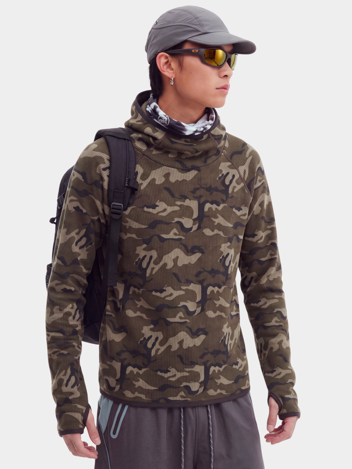 CamoMist - Windproof Warm Waffle Hooded Sweatshirt