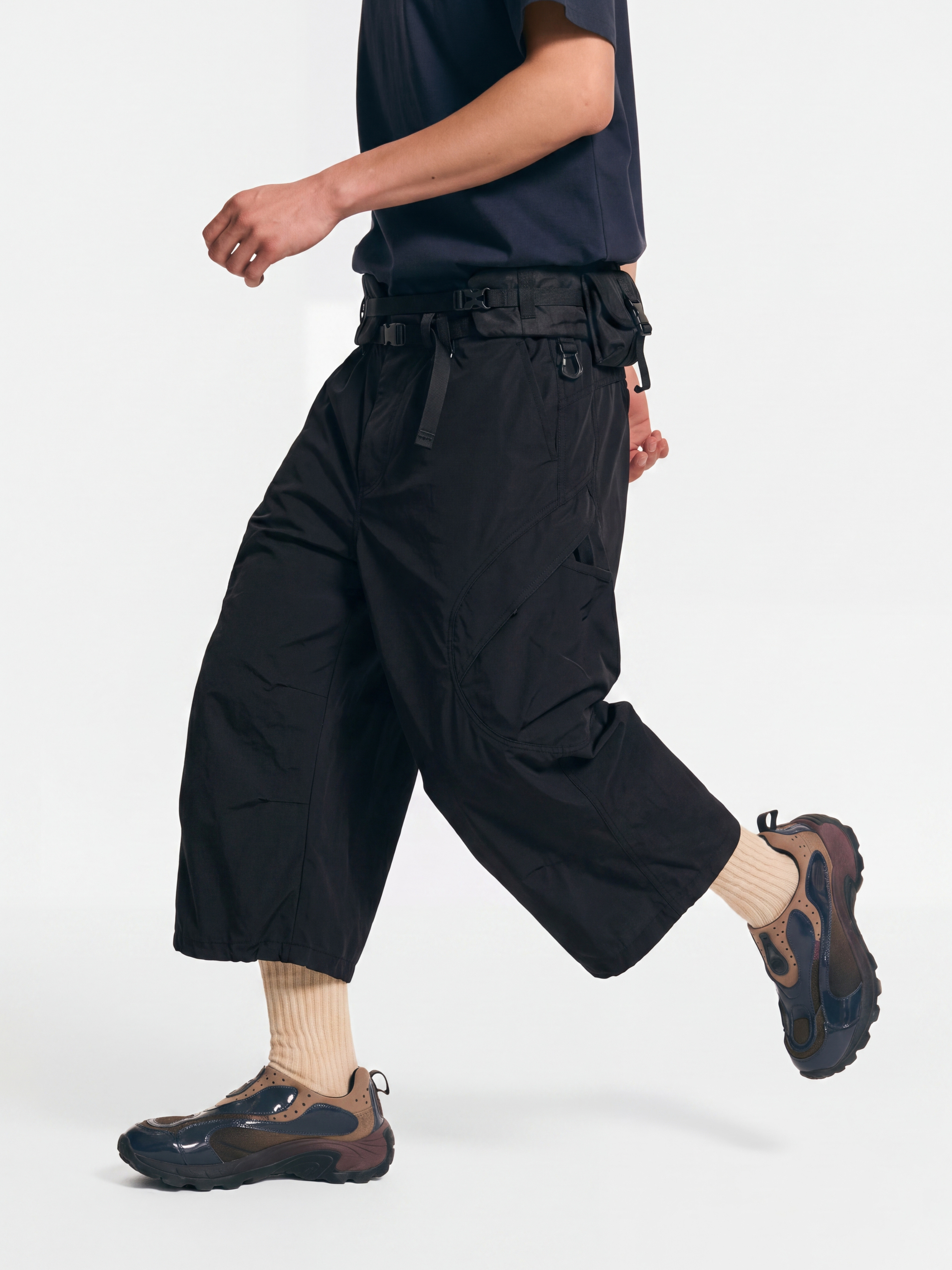 FoldDraw - Quick-Dry Adjustable Pleated Lightweight Cropped Pants