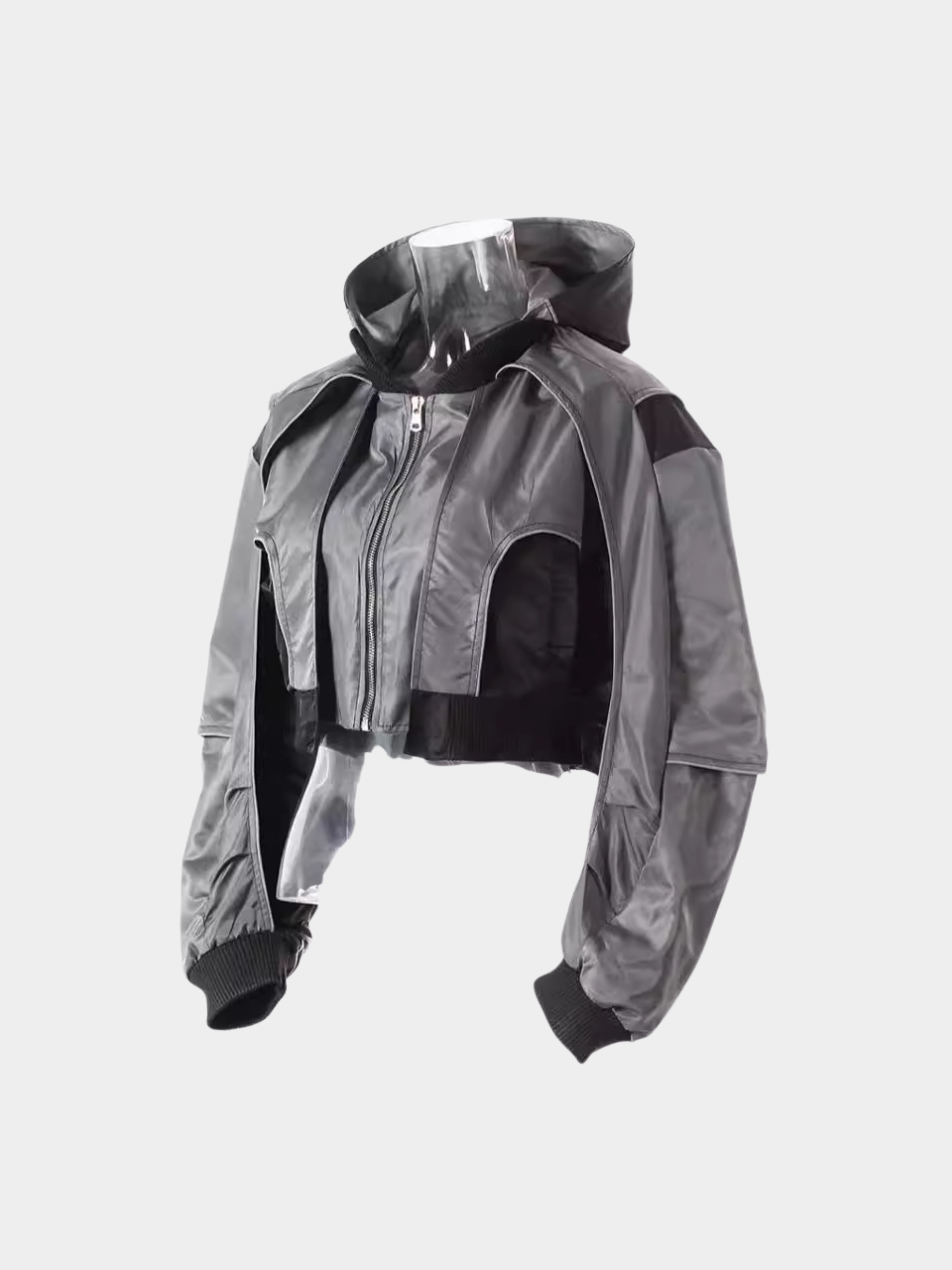 OwlDash - Women's Colorblock Cropped Drawstring Shell Jacket GONGGAR SPORTS