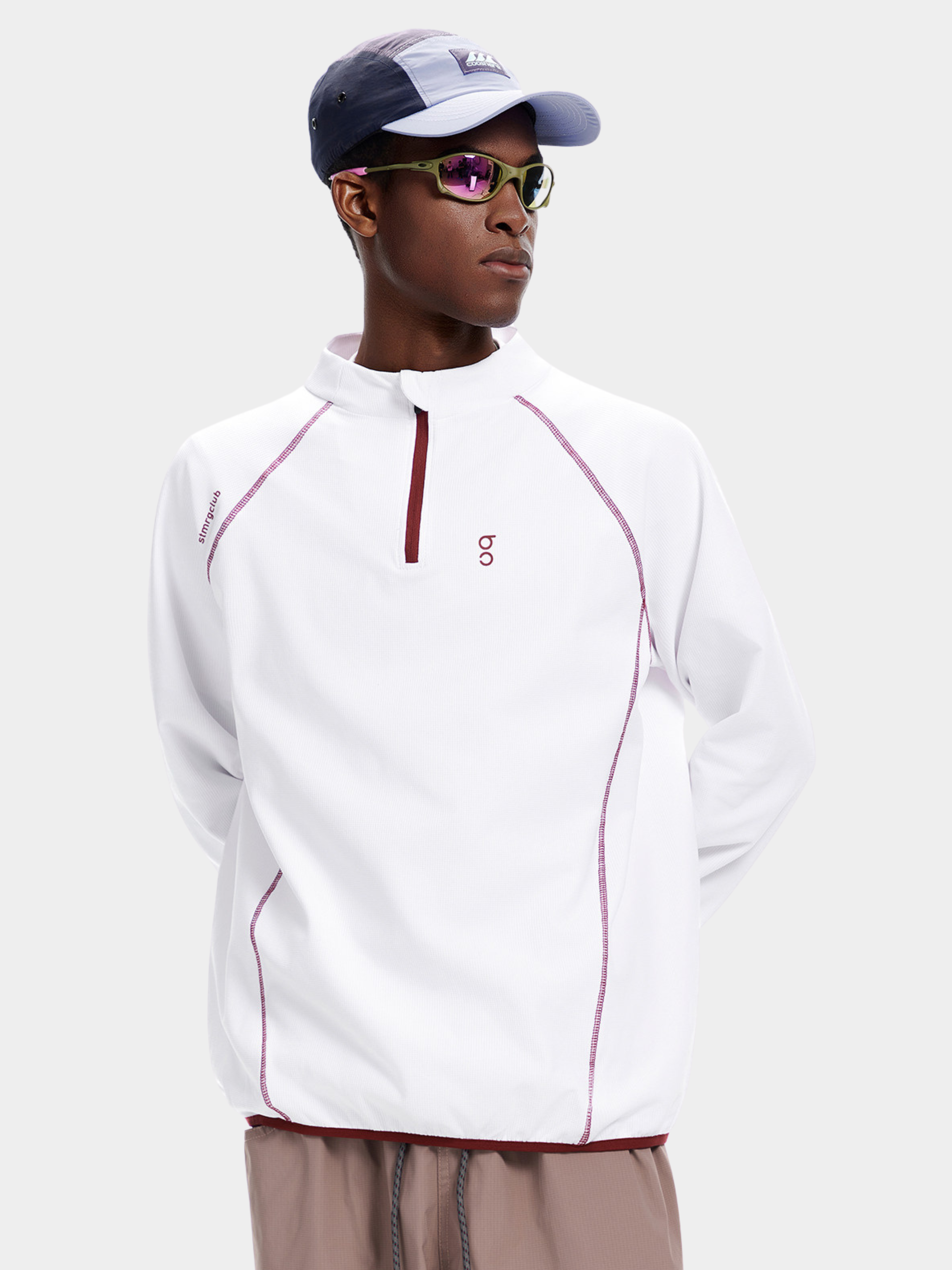 Forestway - Men's Quick-Dry Deconstructed Stitch Half-Zip Sweatshirt