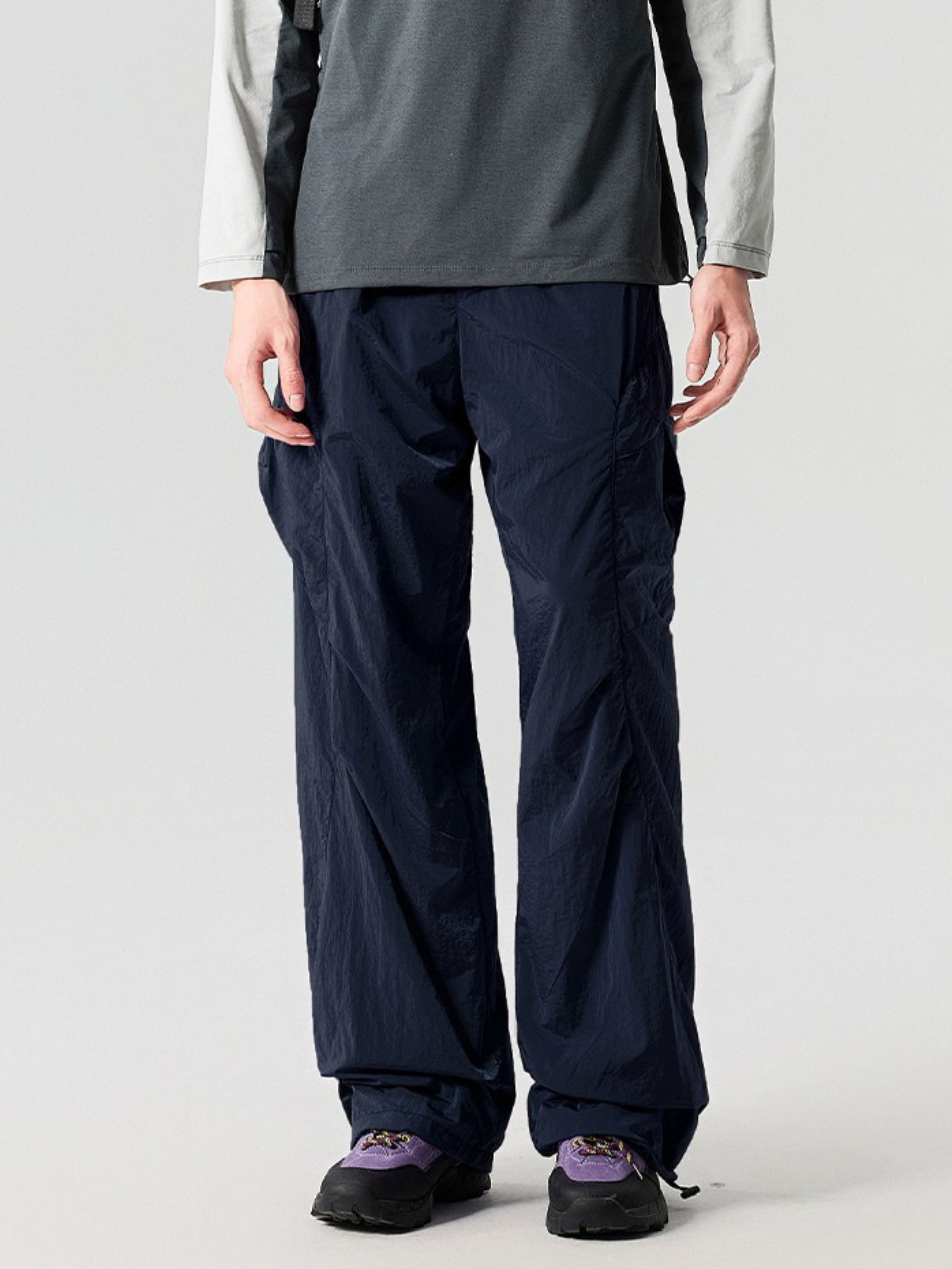 Emberwhisper - Unisex Metal Nylon Lightweight 3-Proof Cargo Pants