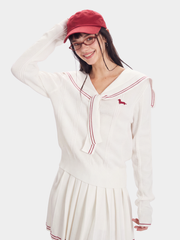 KnitDrift - Women's Embroidered Knit Two-Piece Set