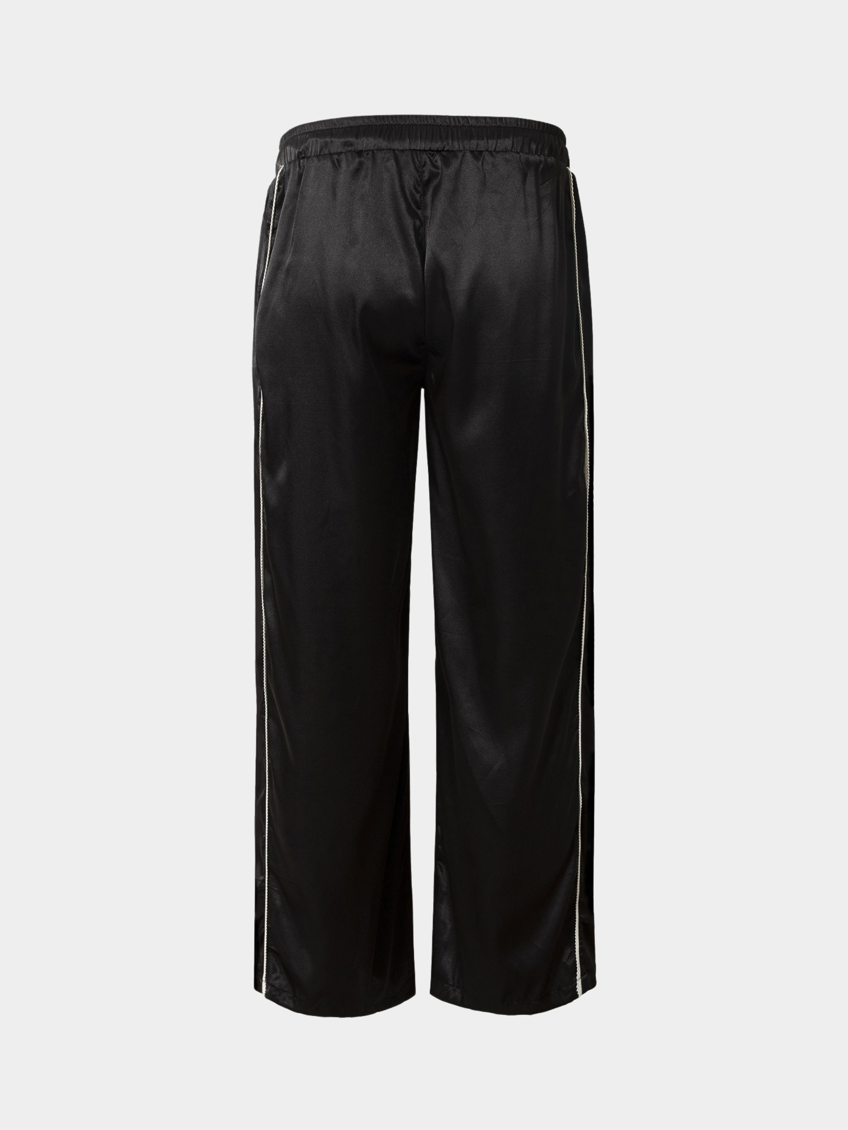 TrekLamp - Women's Satin Stripe-Panel Straight Pants GONGGAR SPORTS