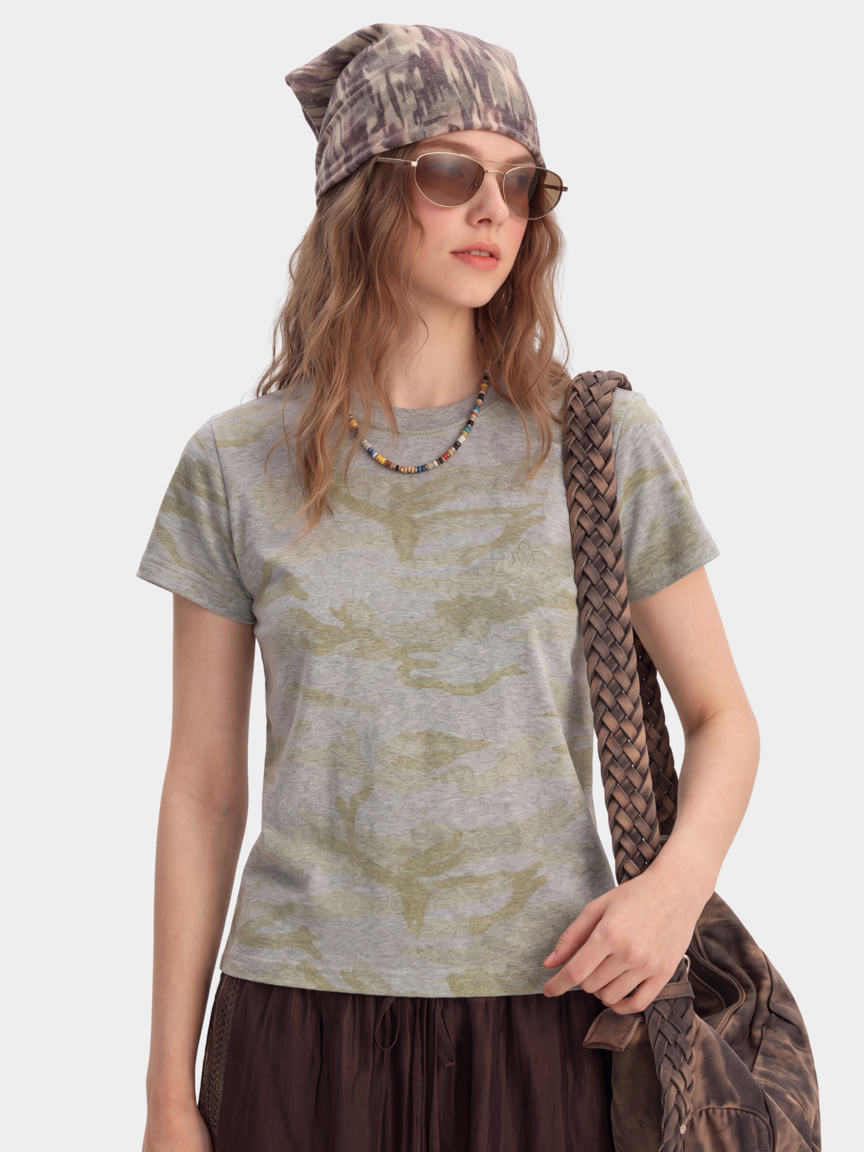 LilySoft - Women's Tie-Dye Cropped Fitted Cotton T-Shirt