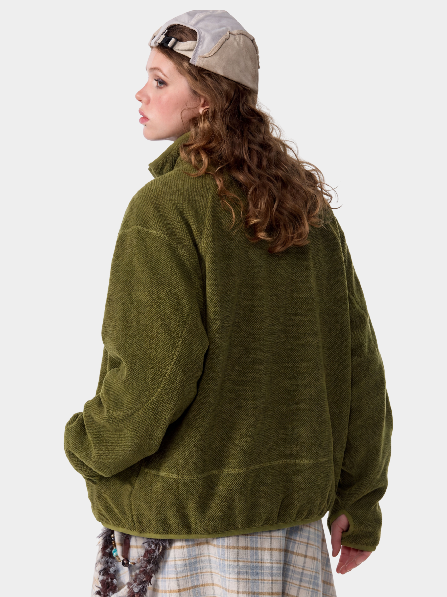 Drake - Unisex Honeycomb Thermal Zip-Up Sweatshirt