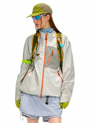 Driftcore - Unisex Colorblock Zip-Up Stand Collar Jacket