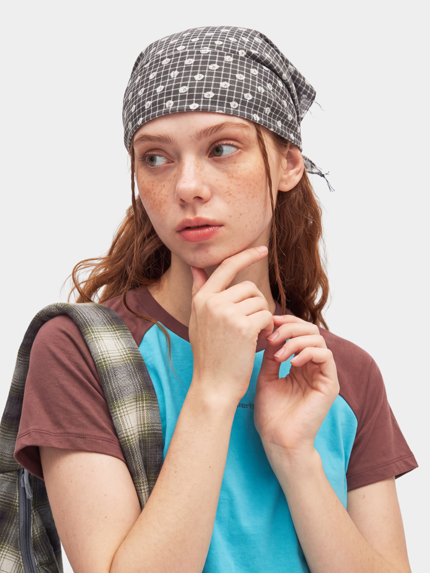 CordStill - Plaid Polka Dot Bandana Hat