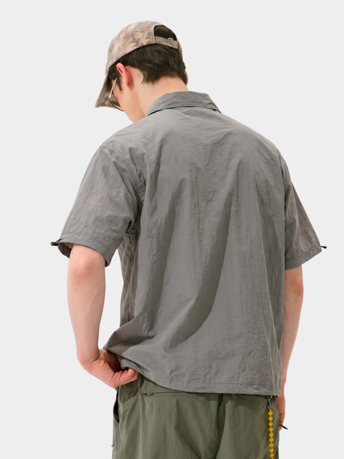 Cavevein - Asymmetric Zip Quick-Dry Stand Collar Shirt