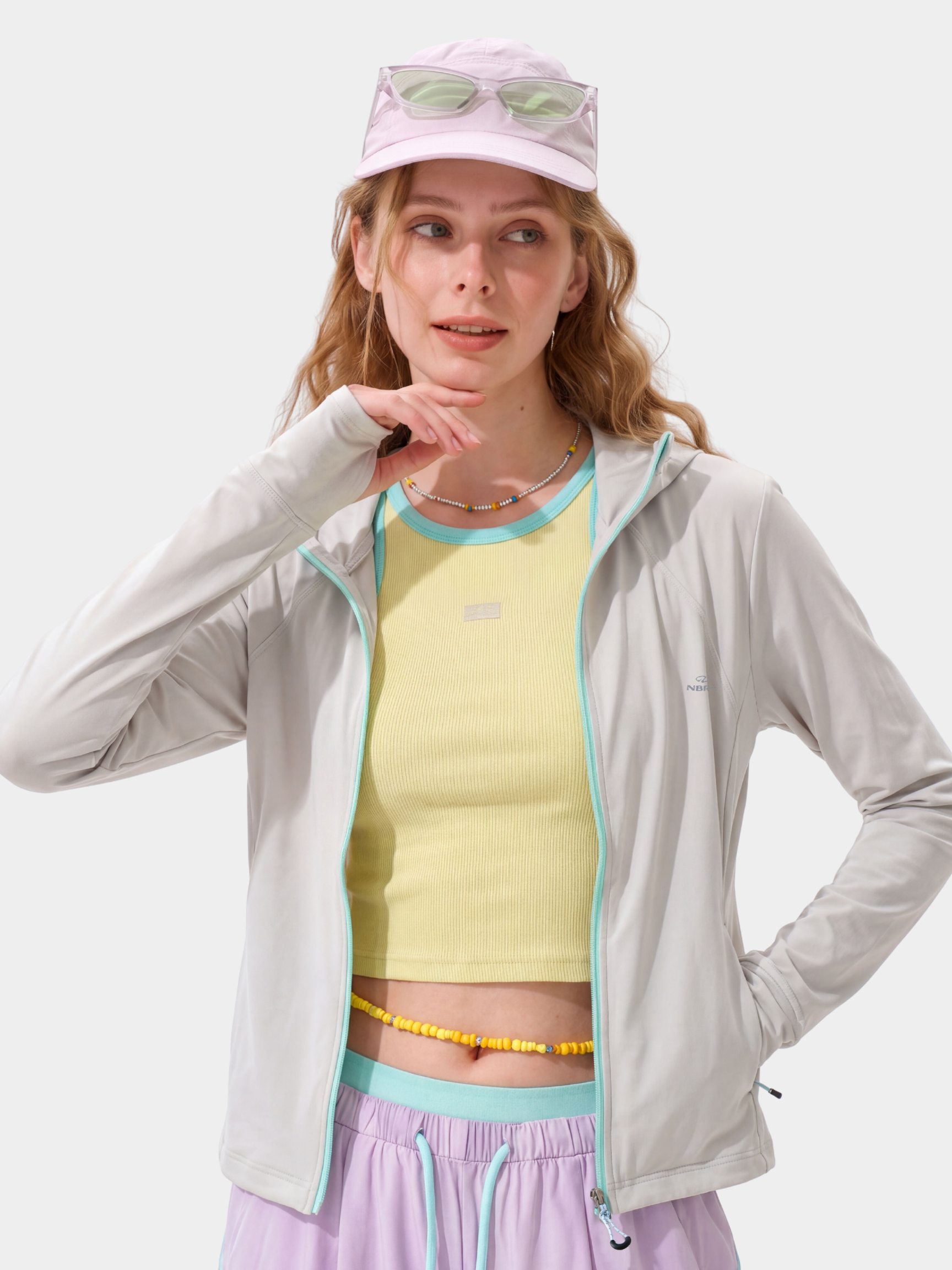 DeepRest - Women's UPF50+ Cropped Quick-Dry Sun Protection Jacket