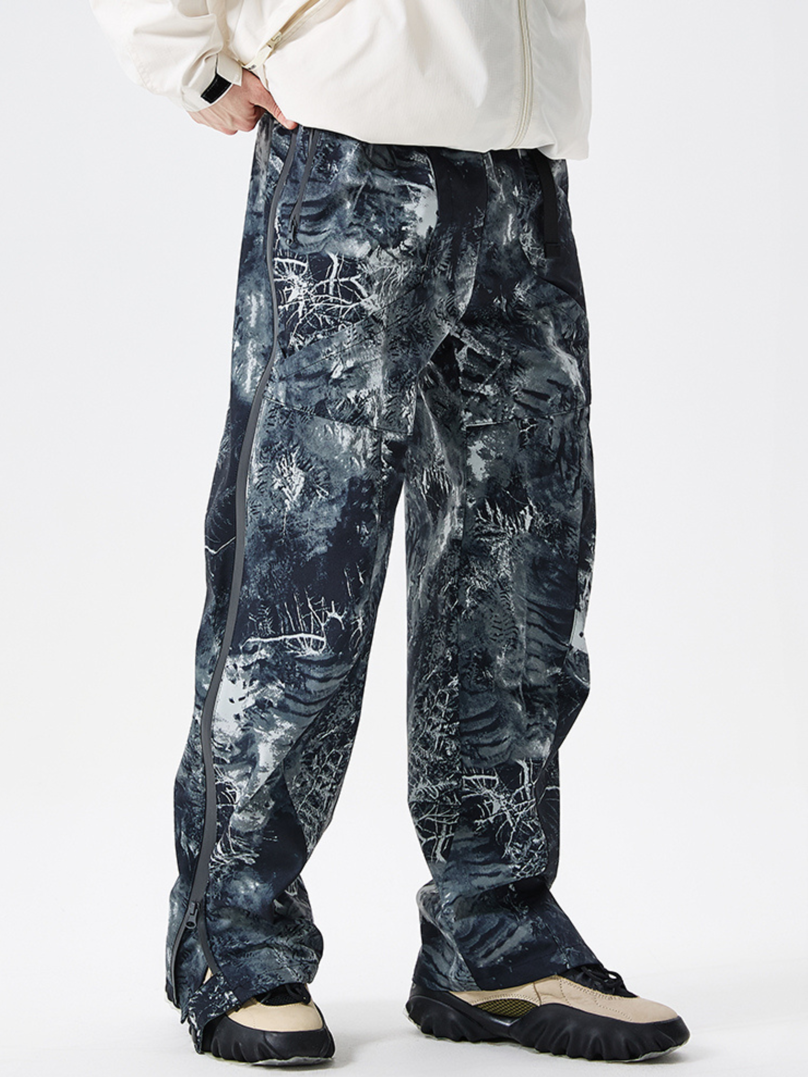 FireBench - Men's Water-Repellent Quick-Release Side Zipper Hard Shell Pants