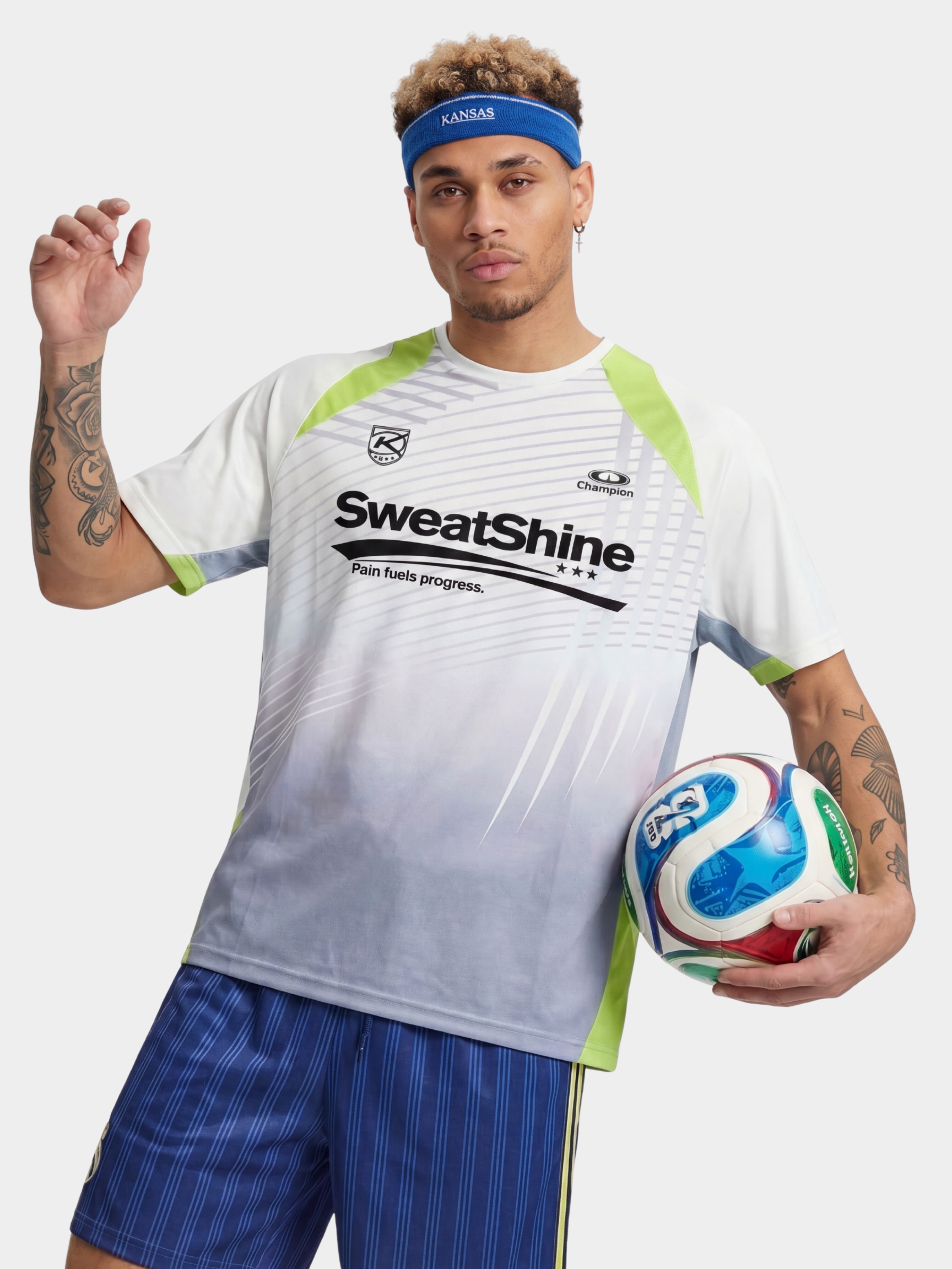 GlowDrift - Men's Contrast Mesh Quick-Dry Performance T-Shirt