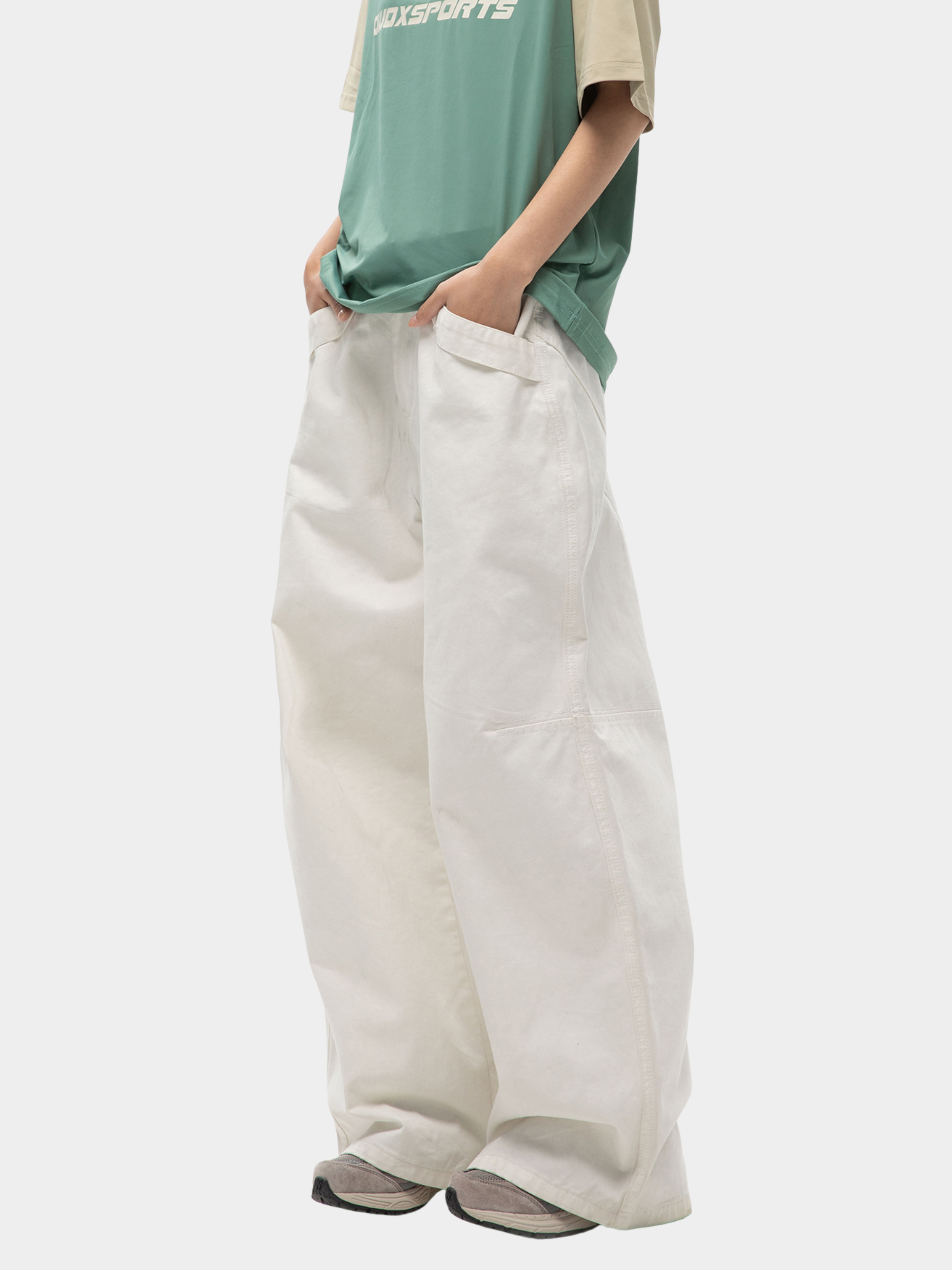 EchoLine - Unisex's Pure Cotton Straight-Leg Relaxed Pants