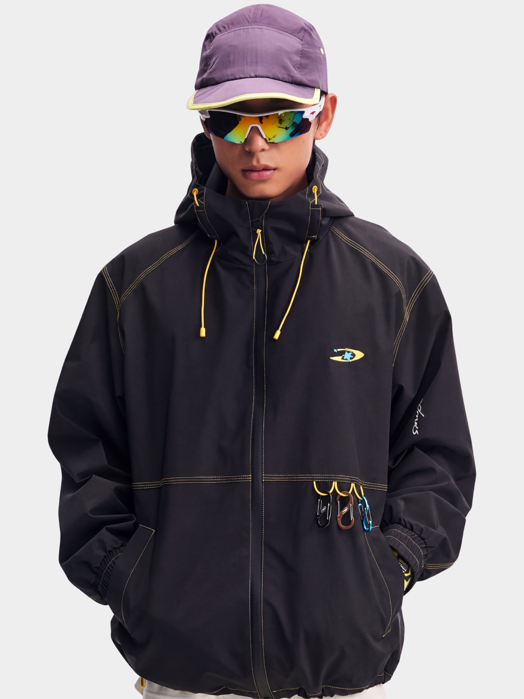 EchoDeck - Teflon® Triple-Defense Colorblock Drawstring Jacket