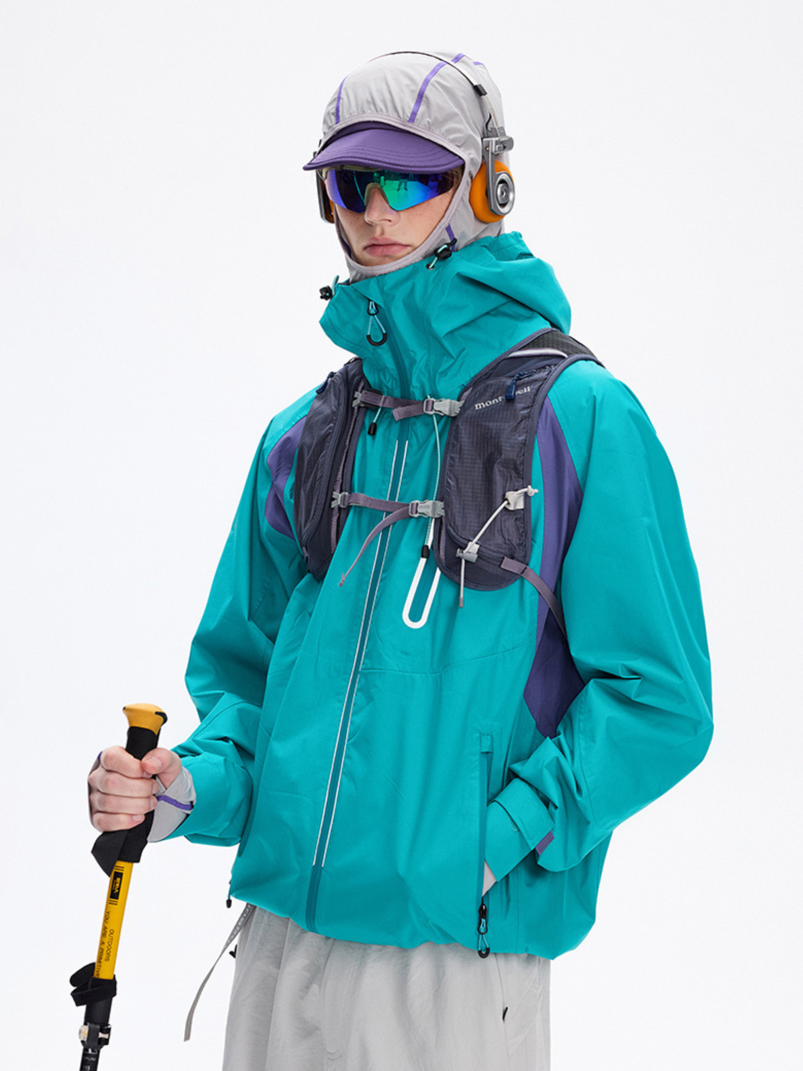 Ashcrack - Unisex Teflon™ 3-Proof Adjustable Drawstring Shell Jacket